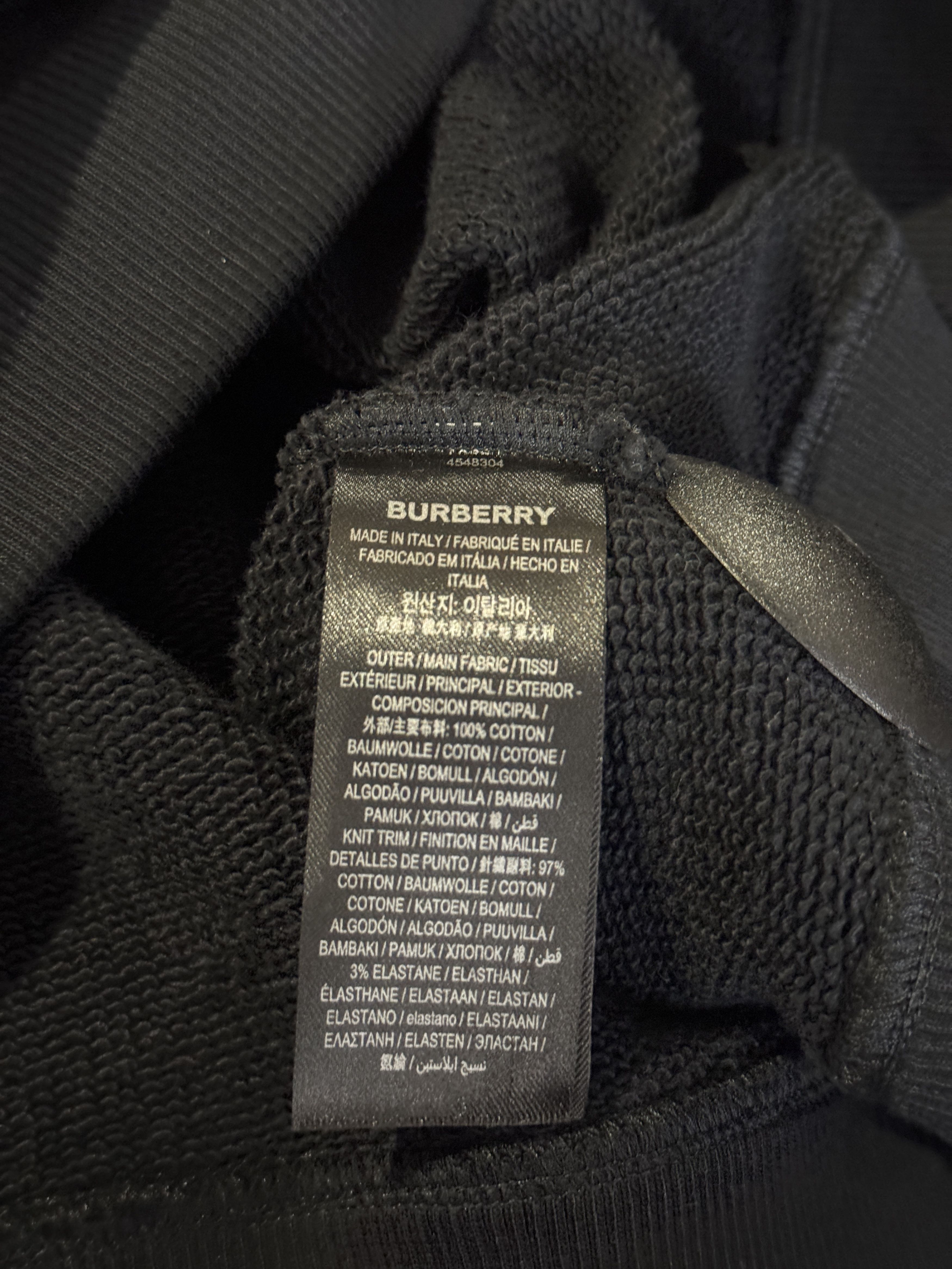 Burberry Burberry Chain Detail Black Hoodie Size US S / EU 44-46 / 1 - 5 Thumbnail