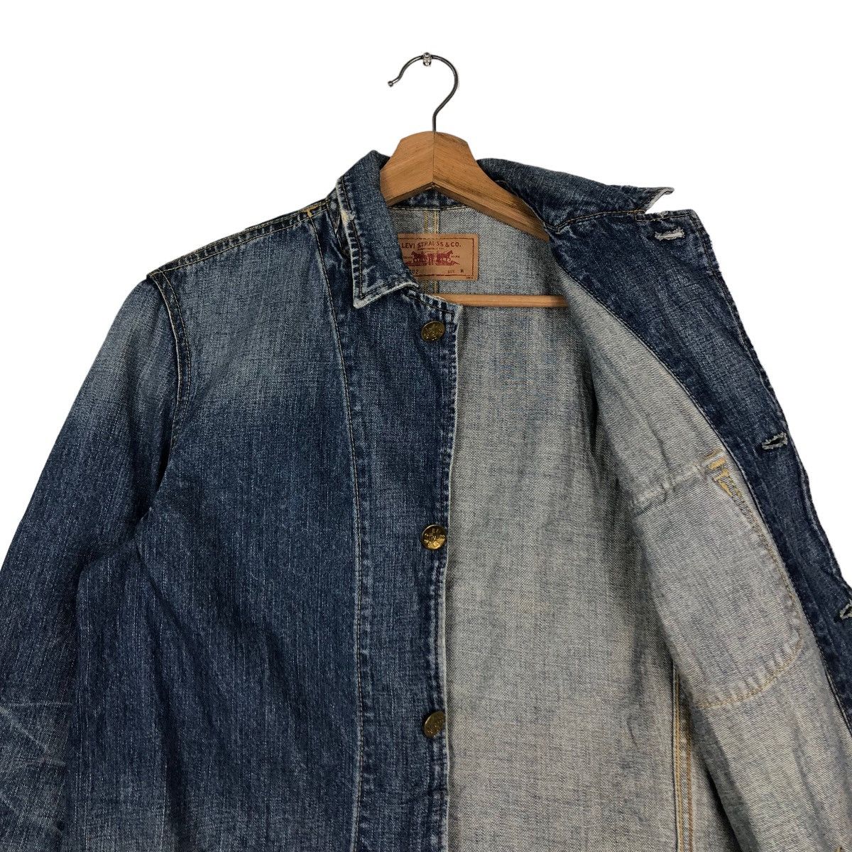 Levi's 🔥Vintage Chore Biker Denim Jacket Levi’s Big Pocket Size US M / EU 48-50 / 2 - 12 Thumbnail