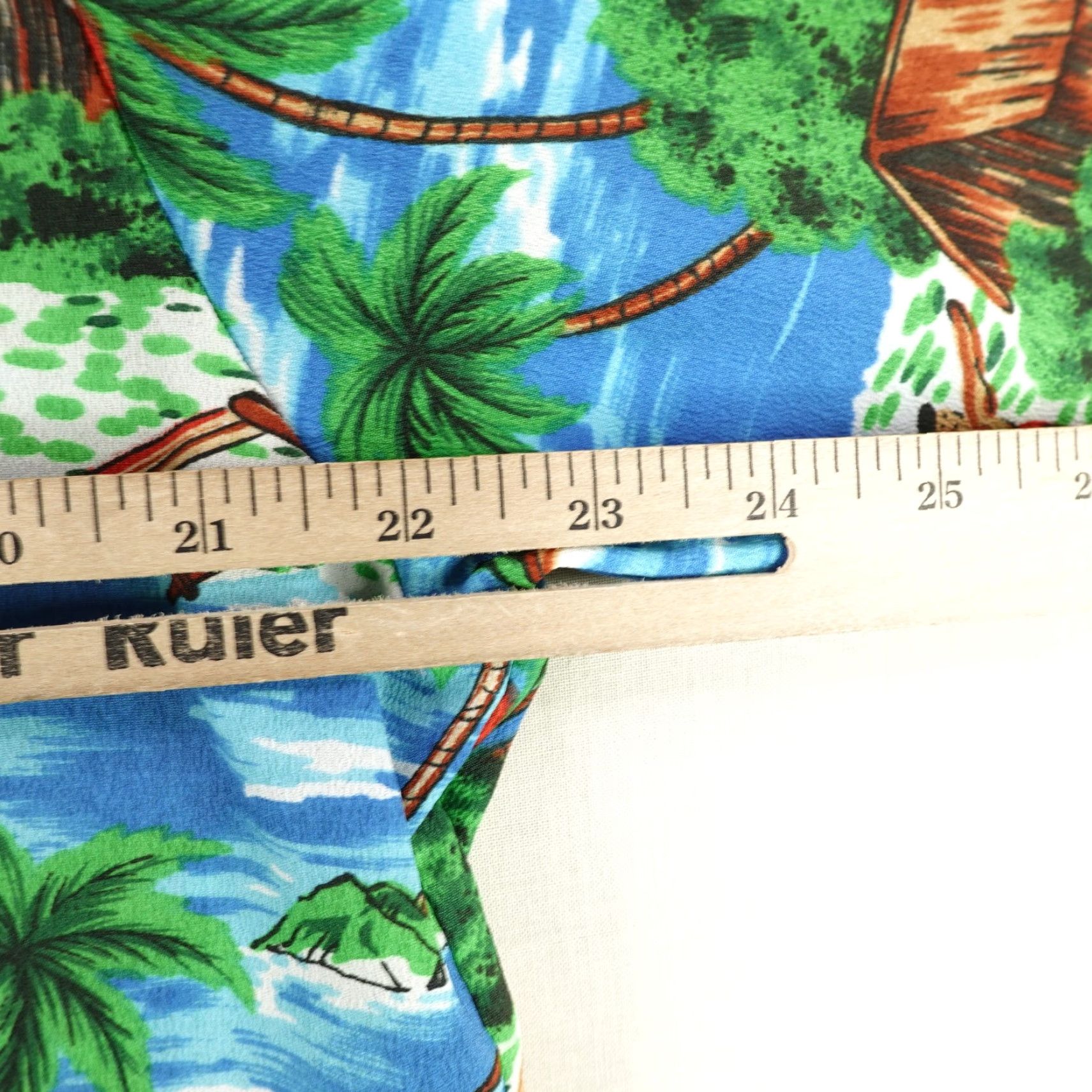 Sears VINTAGE Kings Road Sears Shirt Mens L Blue Hawaiian Floral Button-Up 70s Beach Tahiti? Size US L / EU 52-54 / 3 - 6 Thumbnail
