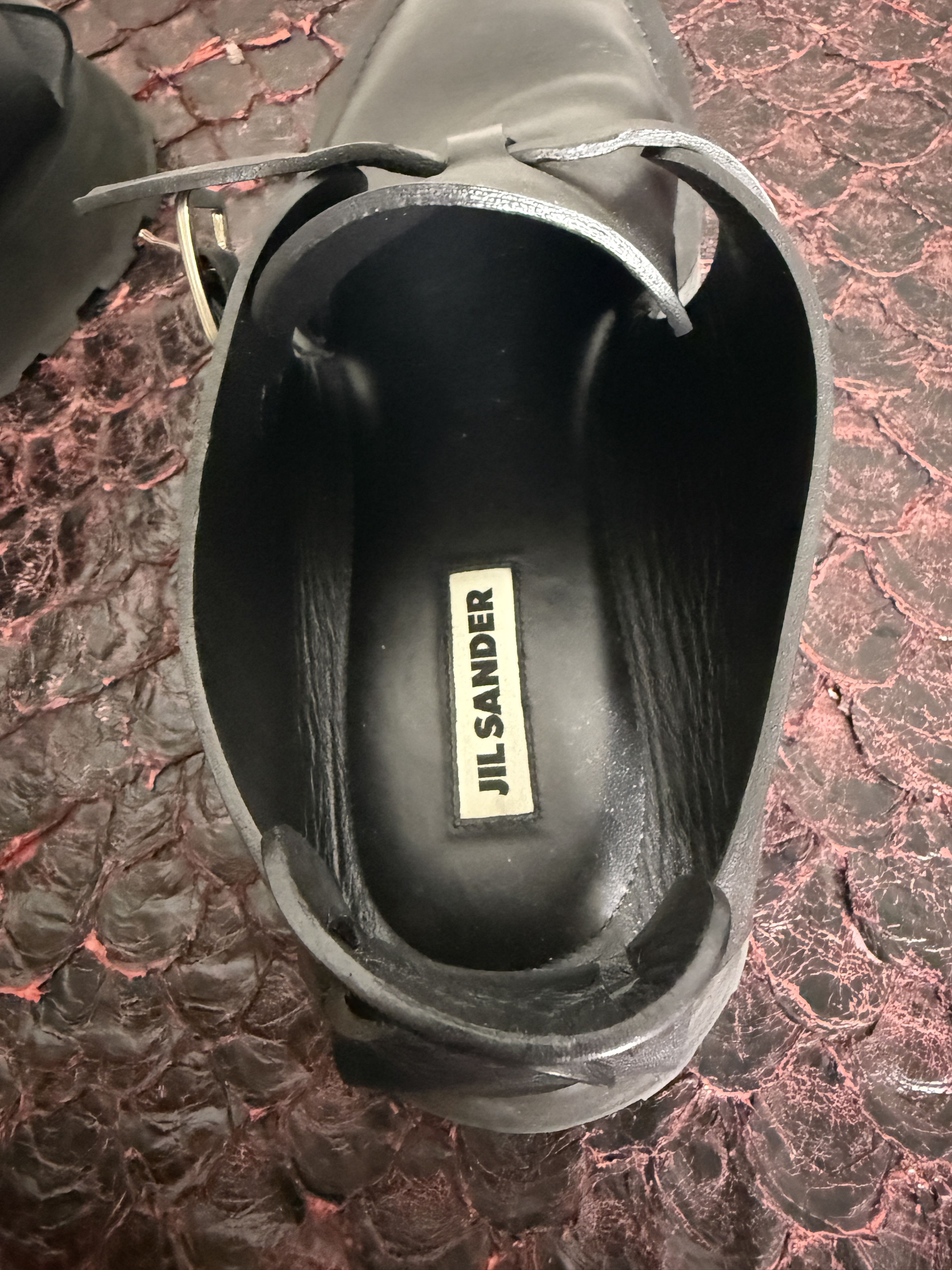 Jil Sander $790 Jil Sander Cut-Out Leather Buckle Shoes Size US 10.5 / EU 43-44 - 10 Thumbnail