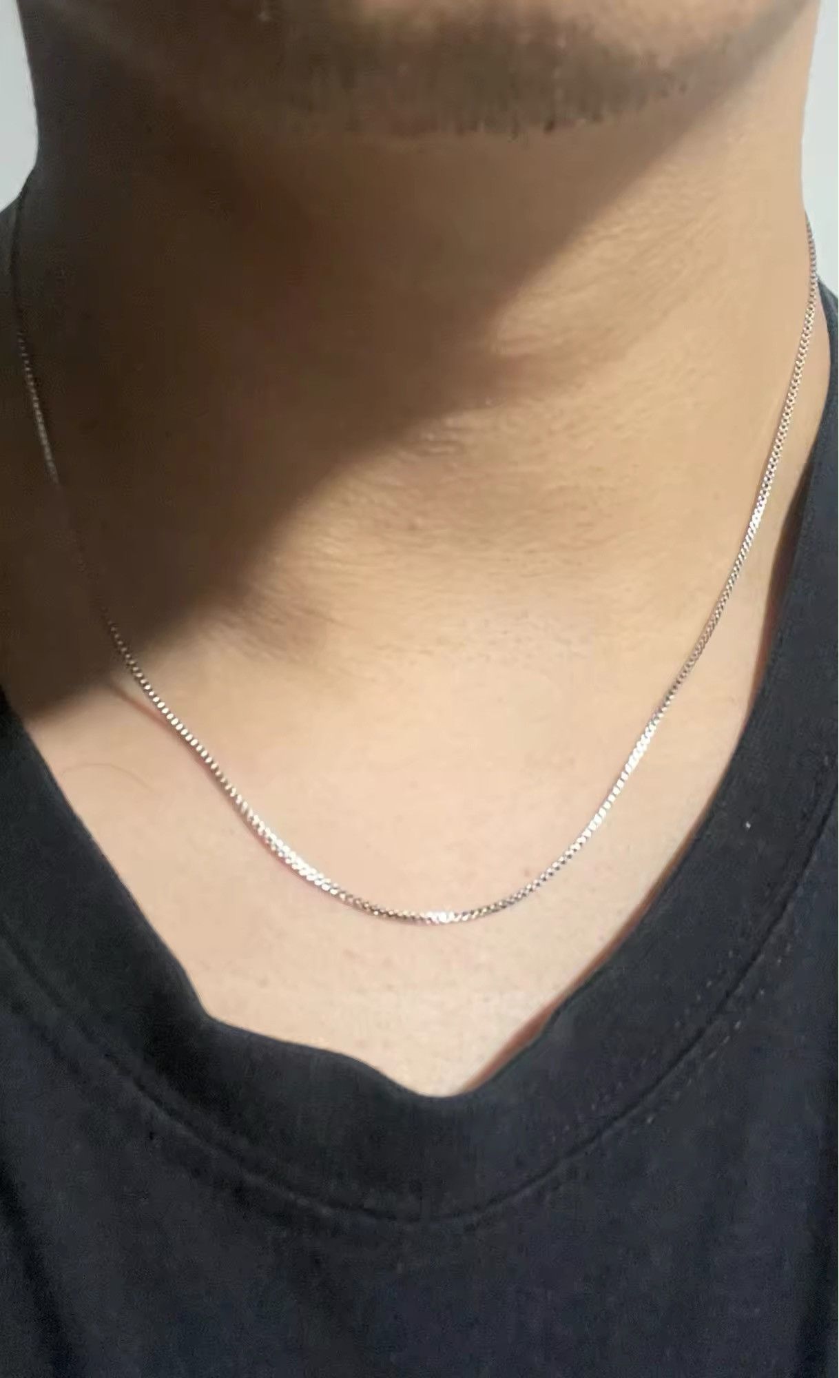 Other 1mm Steel Box Chain Choker Necklace Size ONE SIZE - 6 Thumbnail