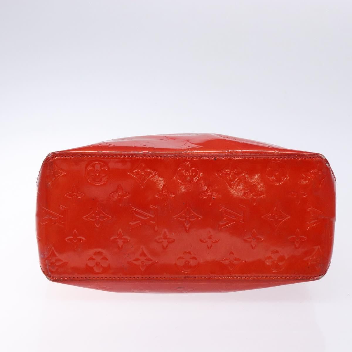 Louis Vuitton LOUIS VUITTON Monogram Vernis Reade MM Hand Bag Red Rouge Size ONE SIZE - 9 Thumbnail