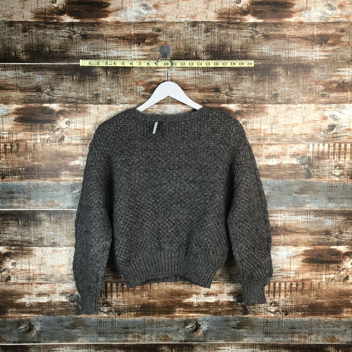 Homespun Knitwear × Japanese Brand Navara vintage Grey Patterned Cardigans Knitwear #A1461 Size S / US 4 / IT 40 - 12 Thumbnail