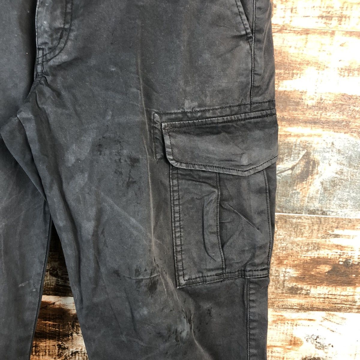 Japanese Brand Uniqlo Black Cargo utility tactical Multipocket Pants #A2561 Size US 30 / EU 46 - 10 Thumbnail