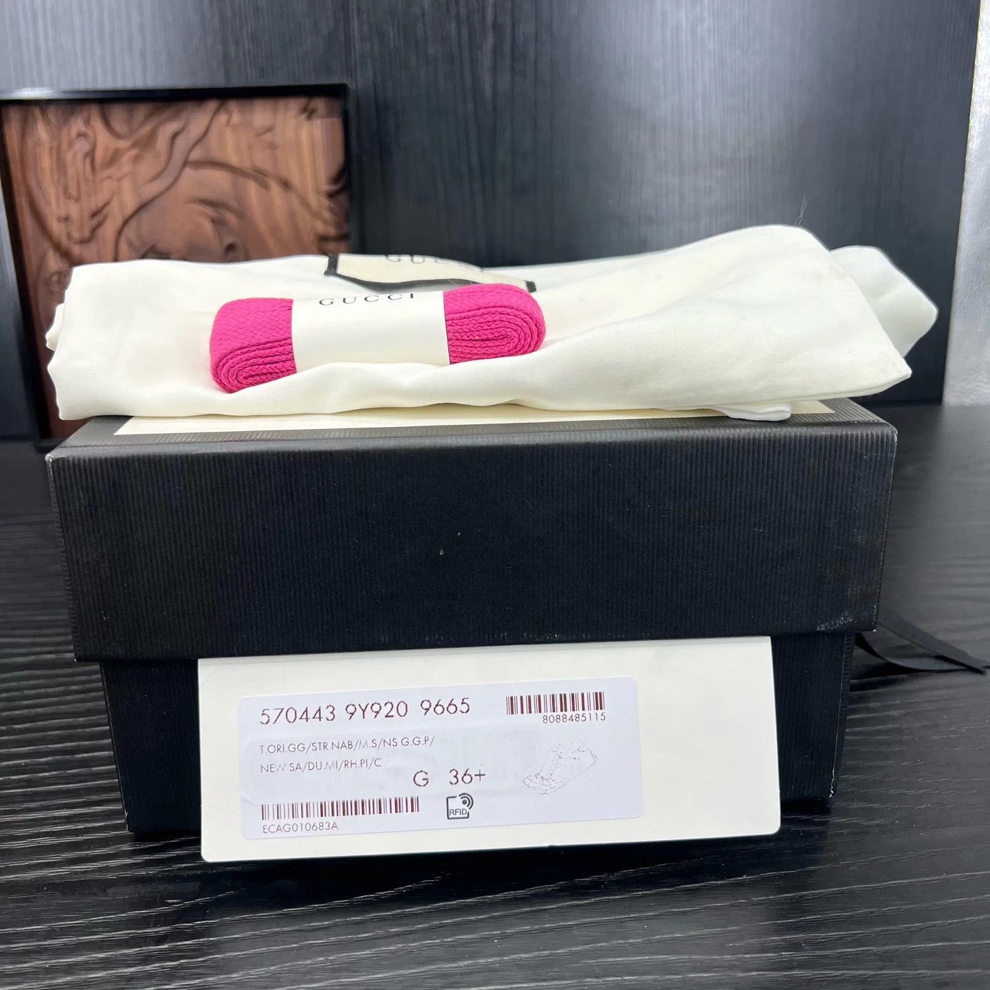 Gucci Gucci Rhyton ebony magenta 36.5 Worn 2x Size US 5.5 / IT 35.5 - 9 Thumbnail