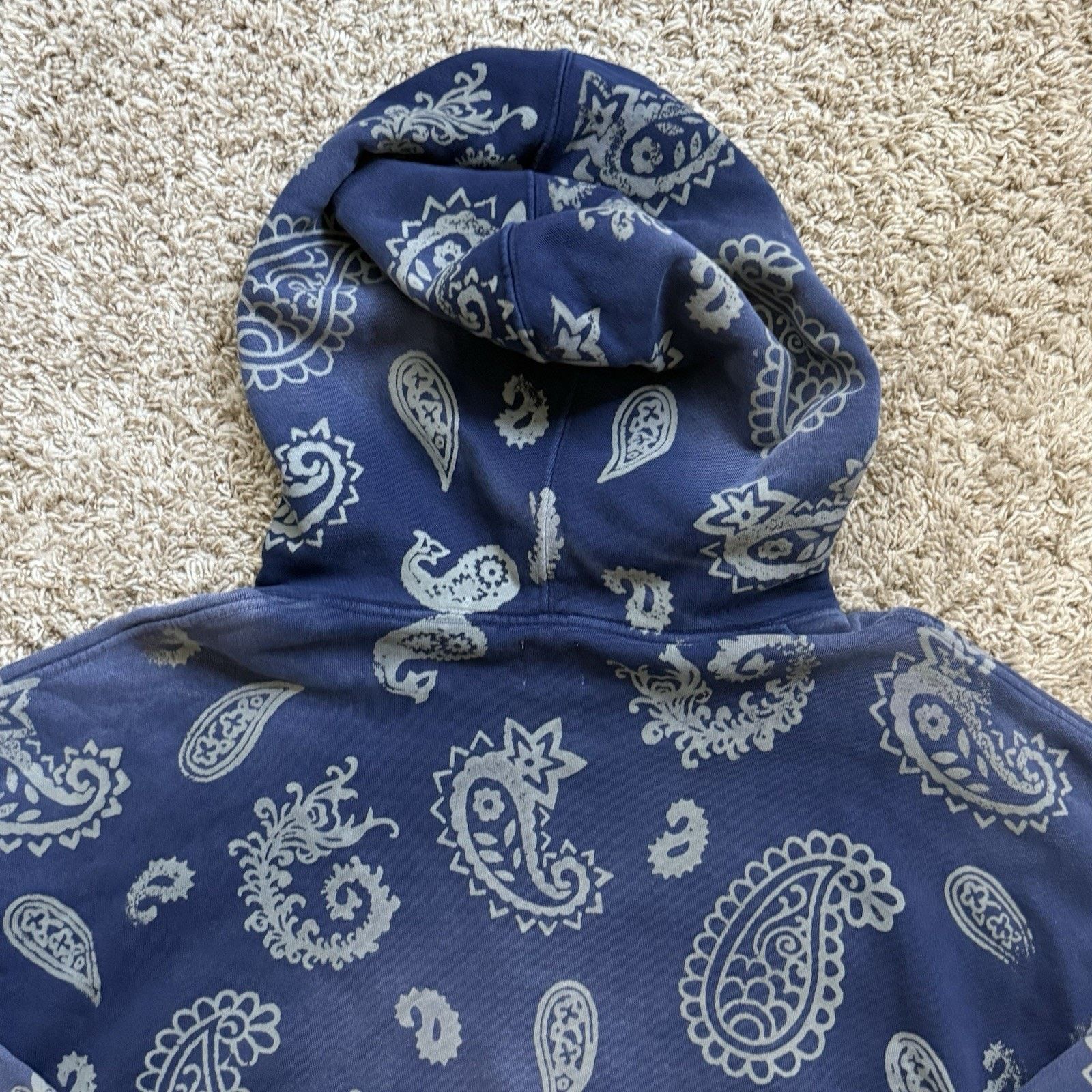 Alchemist $450 Alchemist Paisley Print Blue Cotton Hoodie Distressed Size US XXL / EU 58 / 5 - 6 Thumbnail