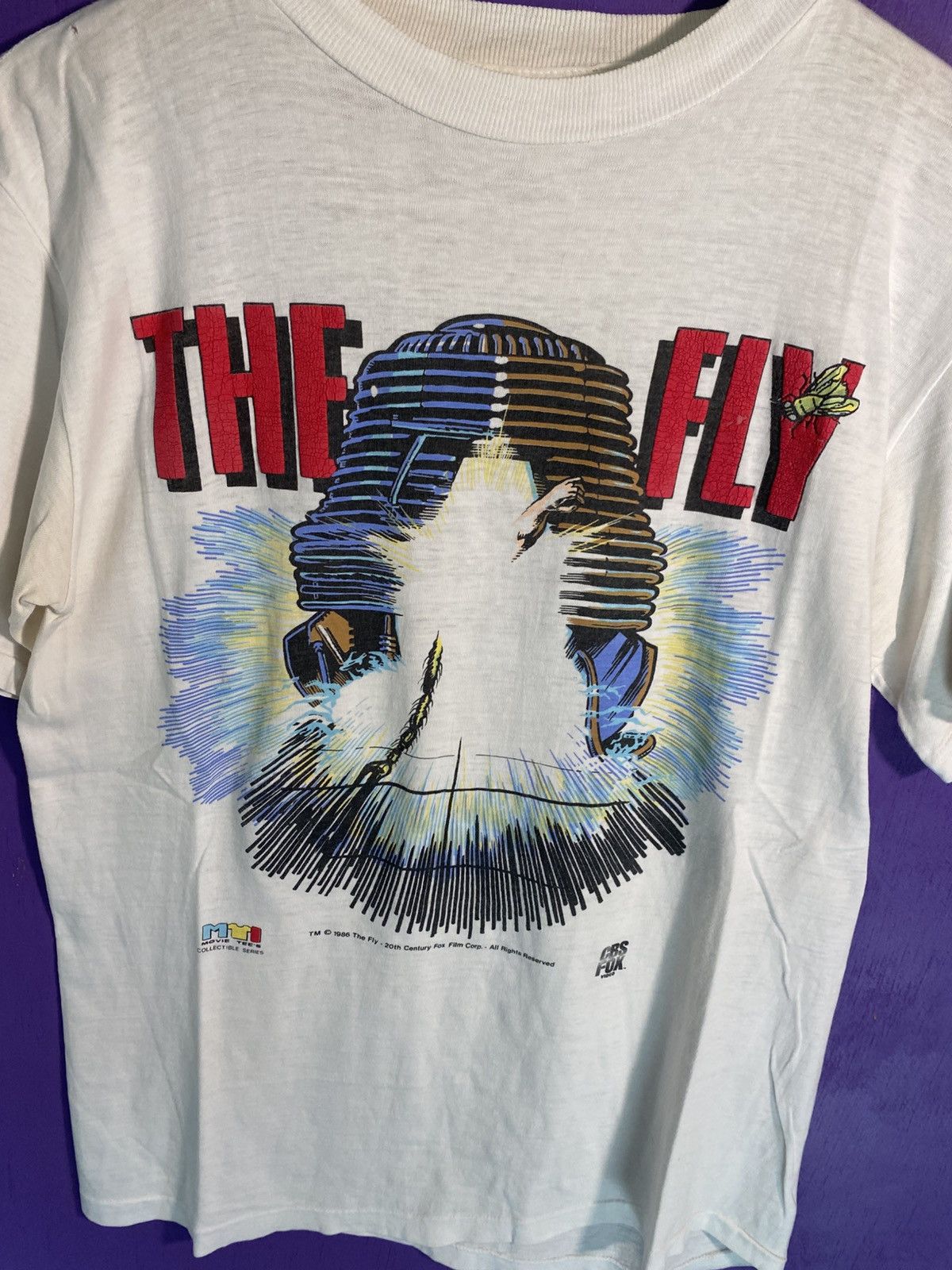 Other Vintage 1986 CBS FOX The Fly movie promo t-shirt Size US M / EU 48-50 / 2 - 3 Thumbnail