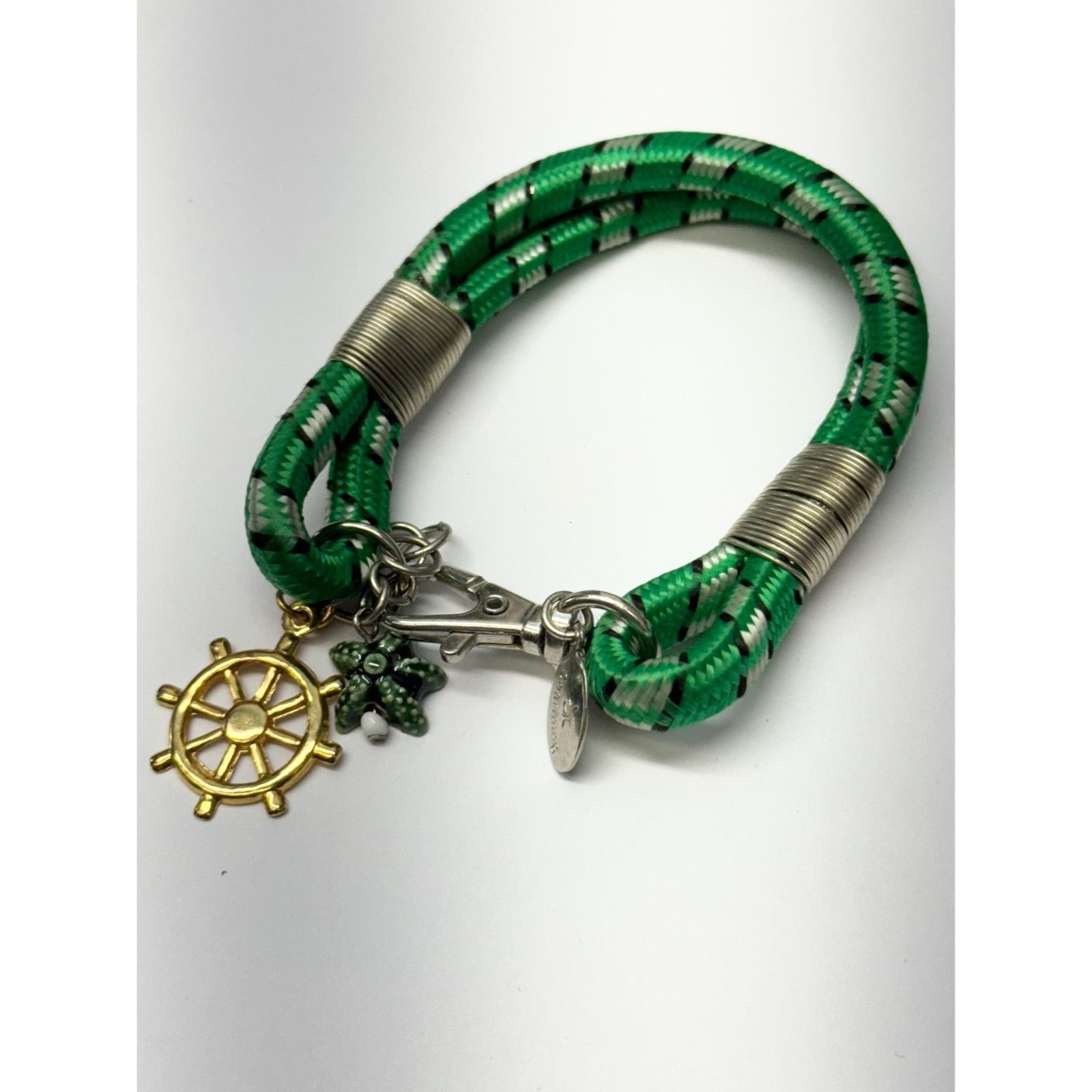 Vintage Vintage nautical bungee cord charm bracelet green Size ONE SIZE - 2 Thumbnail