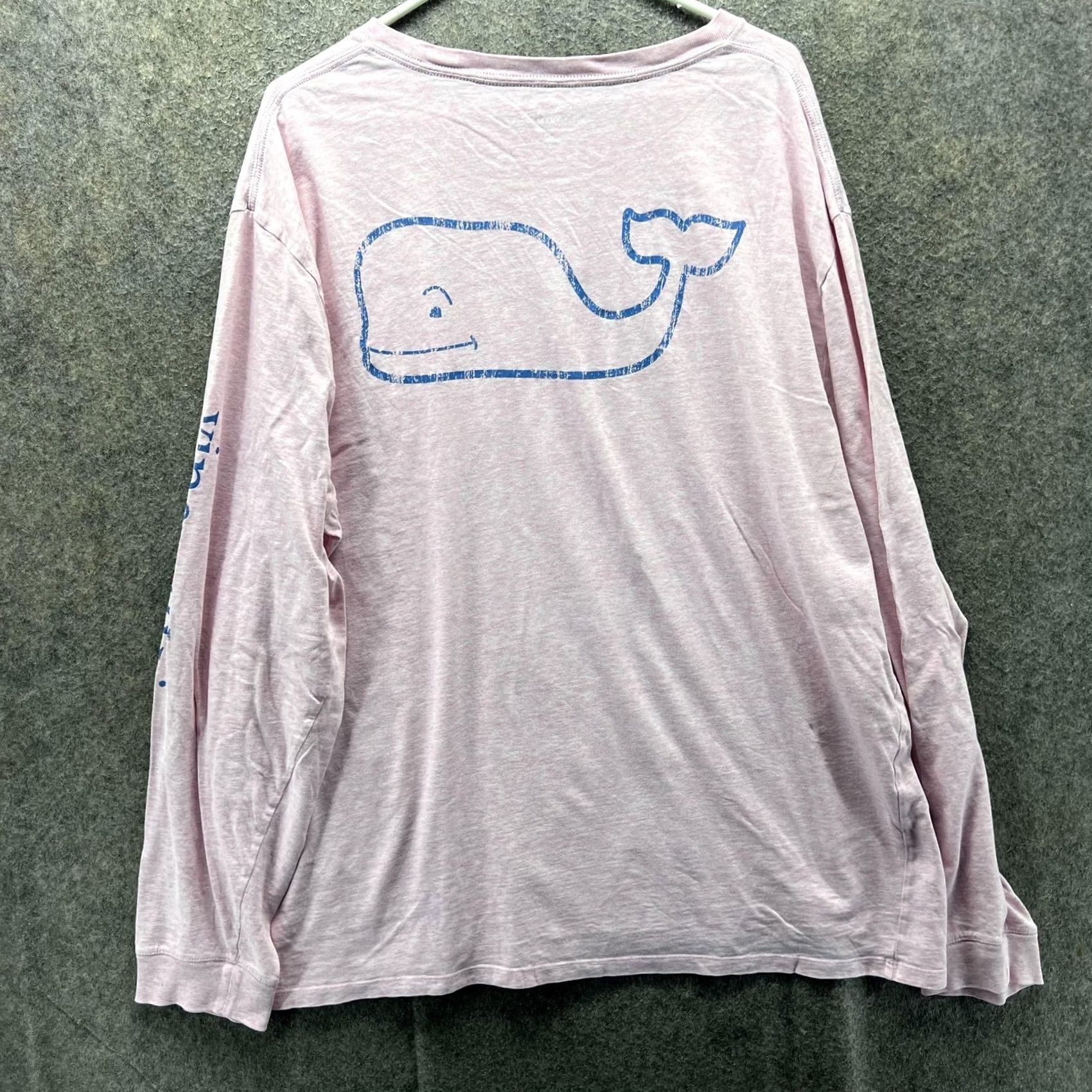 Vineyard Vines Vineyard Vines Shirt Mens 2XL Pink Long Sleeve Whale Pocket Graphic Tee Tagless Size US XXL / EU 58 / 5 - 2 Thumbnail