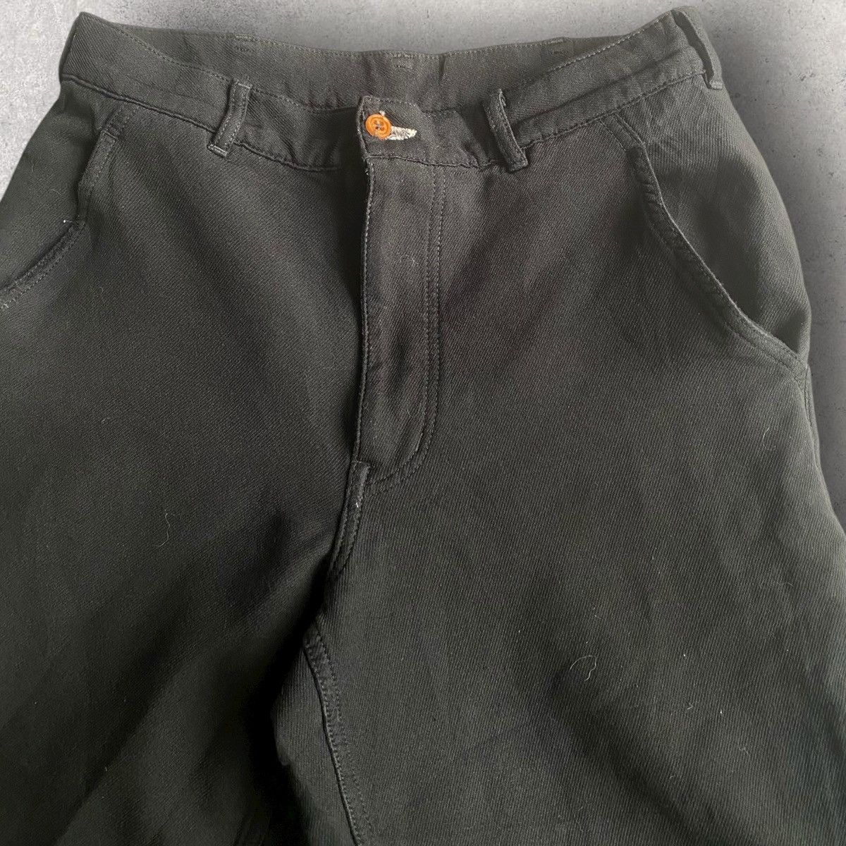 Comme des Garcons Homme Plus Fall12 Blk Poly Cropped Pants Size US 30 / EU 46 - 3 Thumbnail
