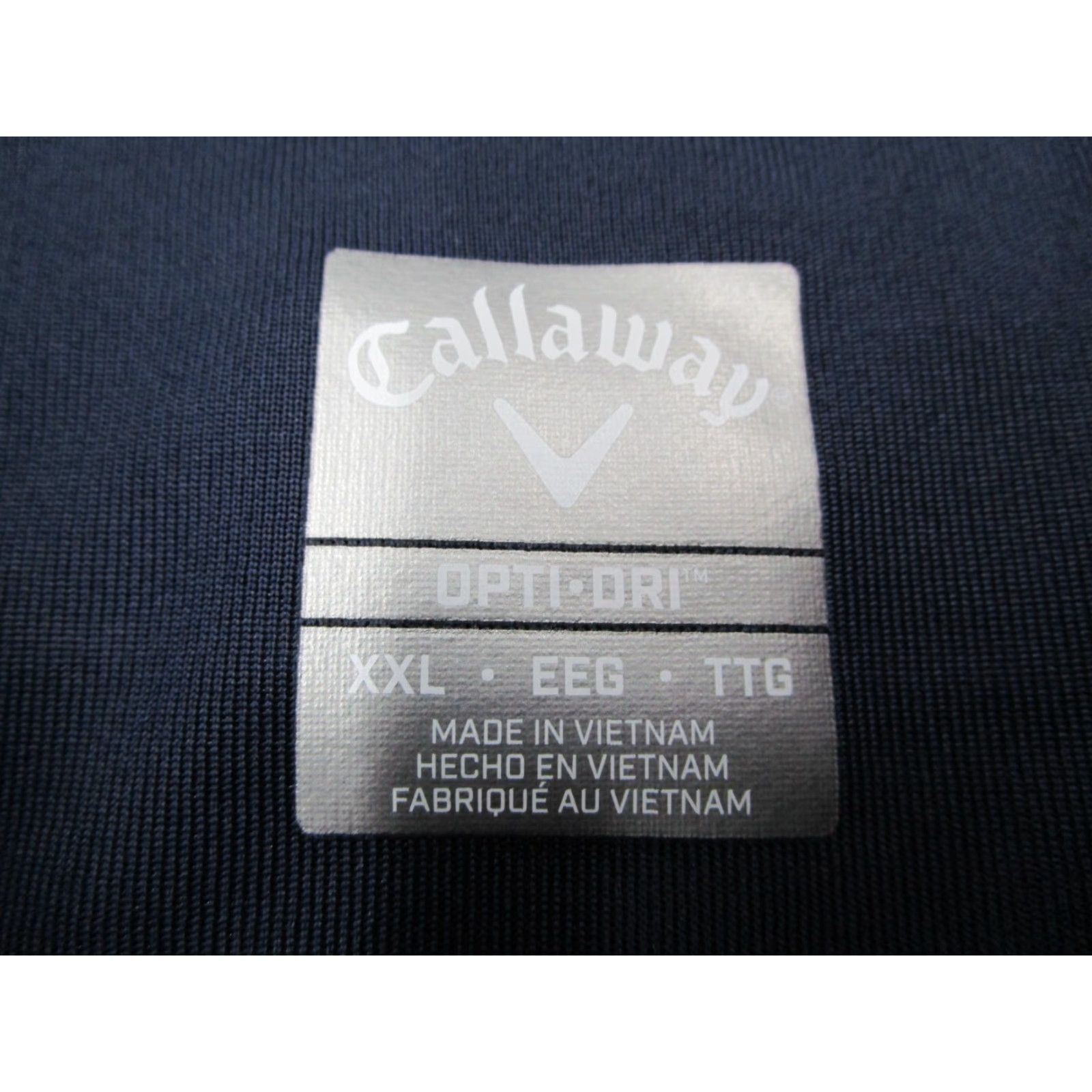 Callaway CALLAWAY Polo Shirt Mens 2XL Blue Striped OPTI-DRI UPF Performance Moisture Wicking Golf Logo SS Short Sleeve Classic 100% Polyester Size US XXL / EU 58 / 5 - 2 Thumbnail