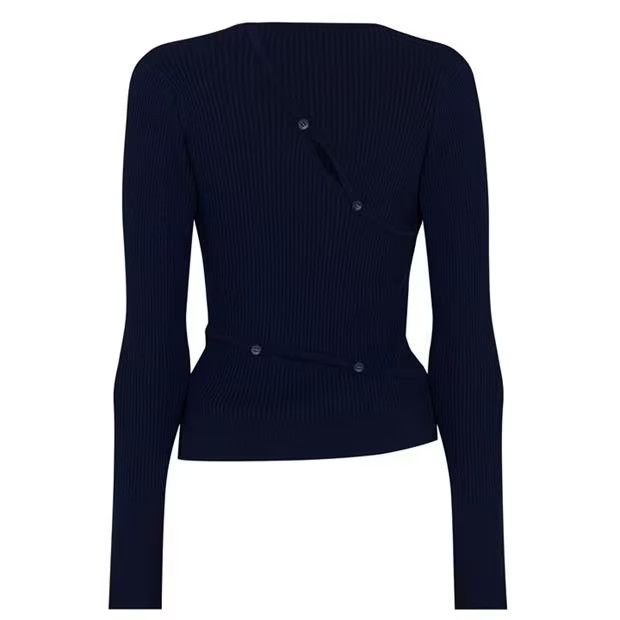 Jacquemus o1g2r1mq1024 Cardigan in Navy Size M / US 6-8 / IT 42-44 - 2 Thumbnail