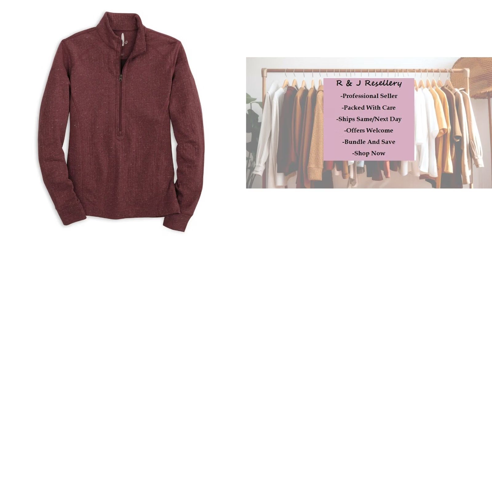 johnnie-O Johnnie-O Women's Kennedy 1/2 Zip Pullover Shirt XS-XL? No Size M / US 6-8 / IT 42-44 - 8 Thumbnail