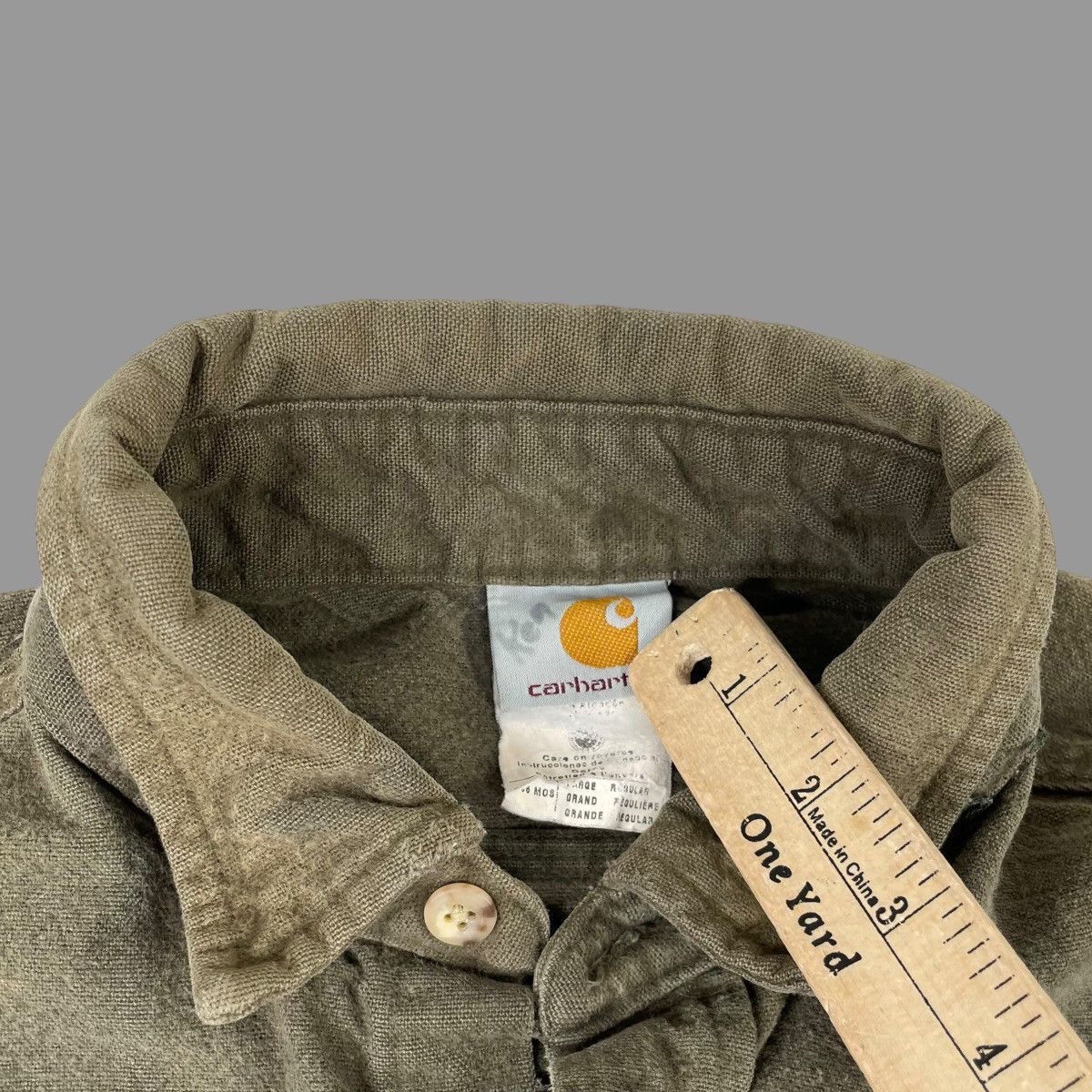 Carhartt × Vintage Vintage 90s Carhartt wool button up shirt Size US L / EU 52-54 / 3 - 5 Thumbnail