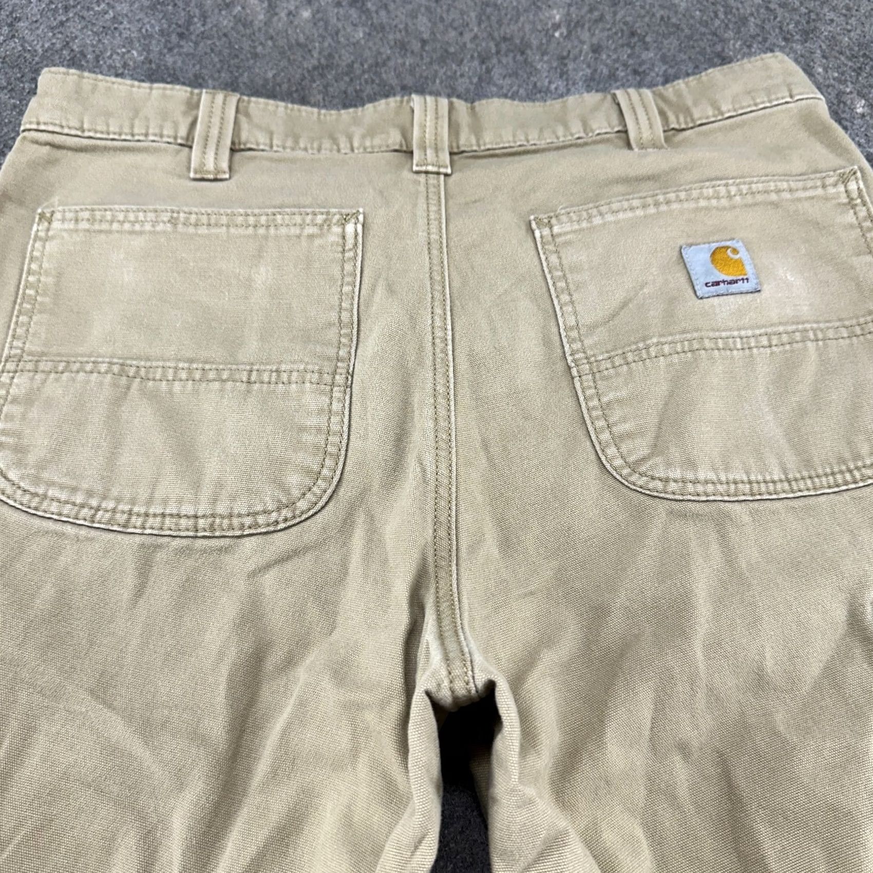 Carhartt VINTAGE Carhartt Pants Mens 34x32 Brown Tan Straight Cotton Stretch Relaxed Rugged Flex Shirt? Size US 34 / EU 50 - 6 Thumbnail