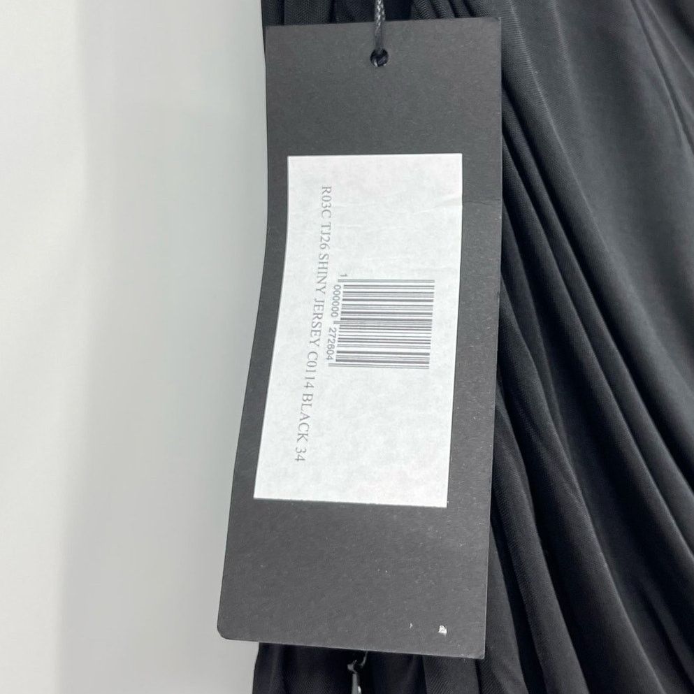 Other Atlein | NWT One Sleeve Ruched Cut Out Dress Black FR 34 XS Size XS / US 0-2 / IT 36-38 - 6 Thumbnail