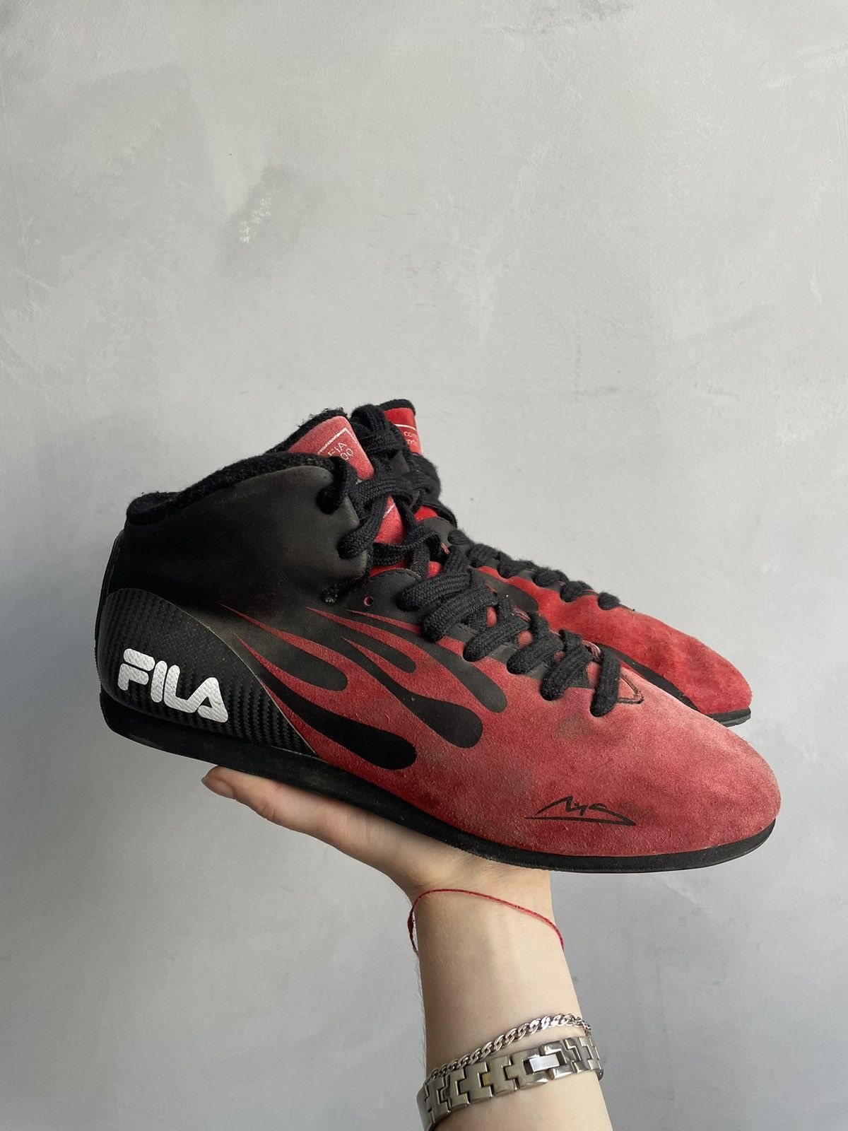 Rare racing high boxing margiela style boots y2k