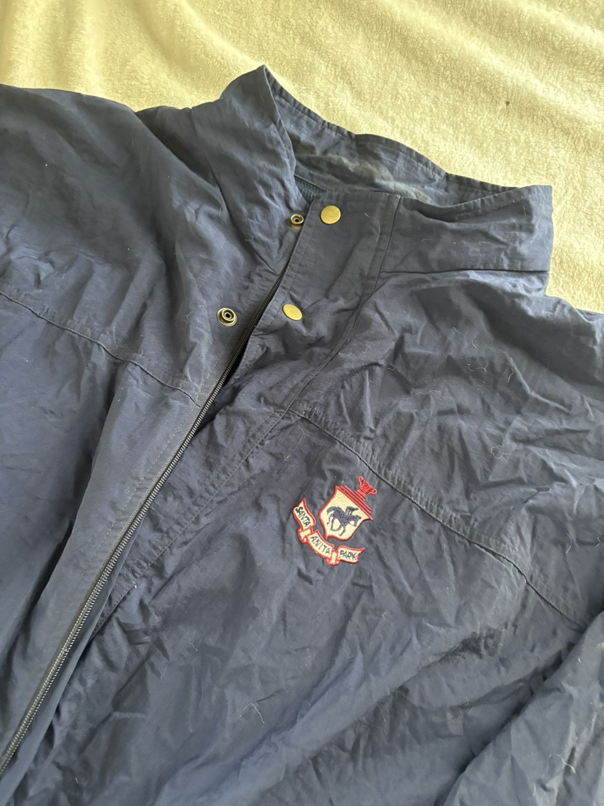 Antigua Vintage Antigua Santa Anita Park Windbreaker Jacket Size US XXL / EU 58 / 5 - 2 Thumbnail