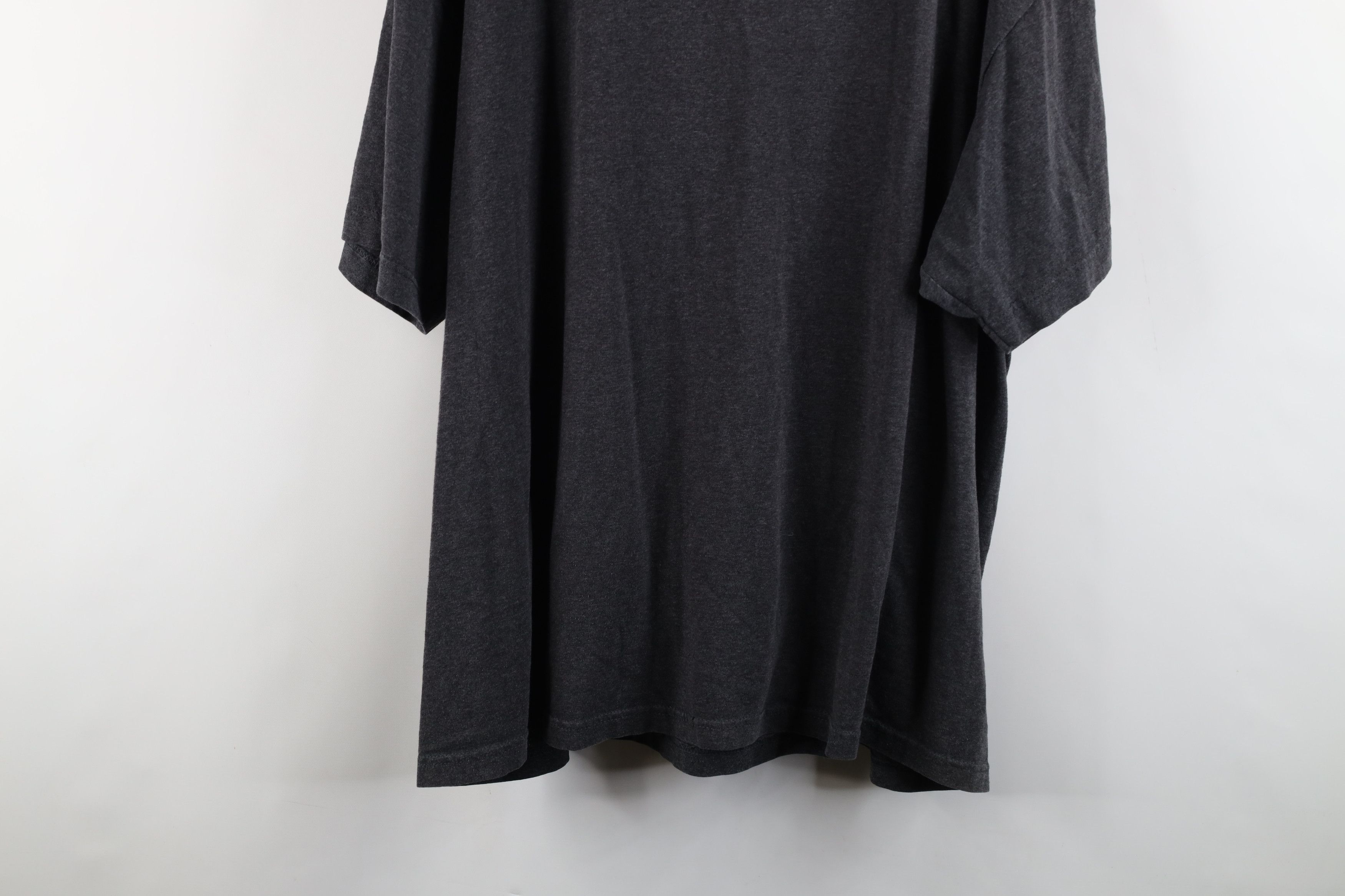 Vintage Vintage 90s Y2K Streetwear Blank Short Sleeve T-Shirt Gray Size US XXL / EU 58 / 5 - 11 Thumbnail