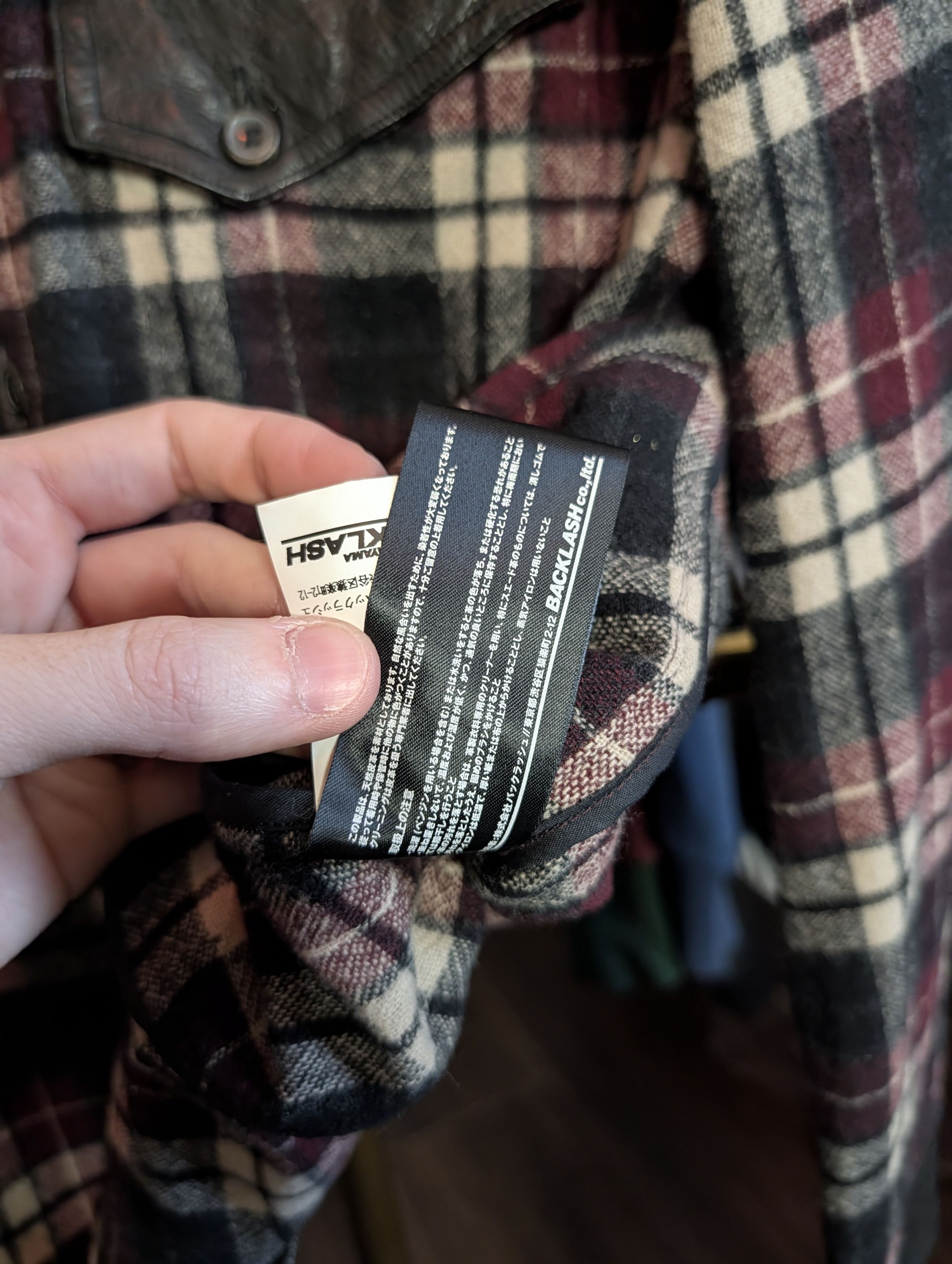 Isamu Katayama Backlash Leather/Wool Plaid Flannel Western Shirt Jacket SM Size US S / EU 44-46 / 1 - 14 Thumbnail