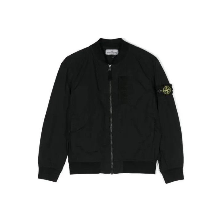 Stone Island Stone Island Black Kids Jacket with Logo Size US M / EU 48-50 / 2 - 1 Thumbnail