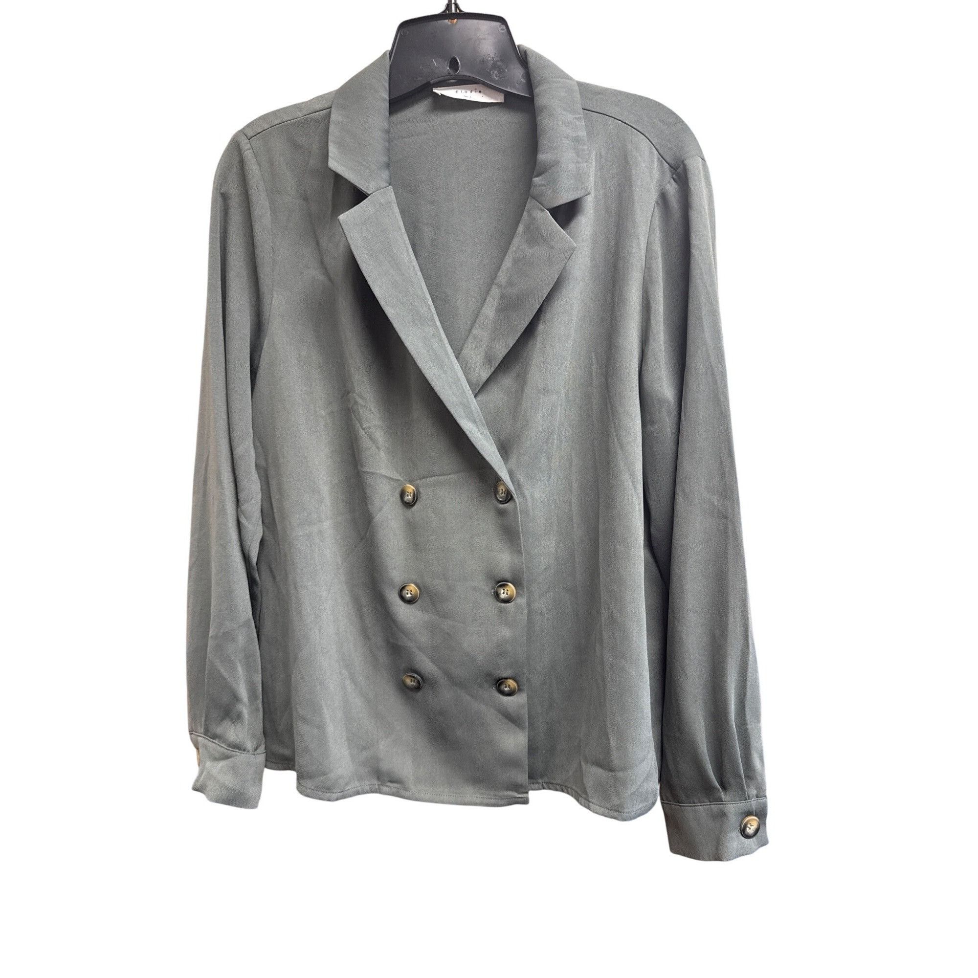 Other Elodie Womens Double-Breasted Blazer Jacket Large Polyester Size L / US 10 / IT 46 - 2 Thumbnail