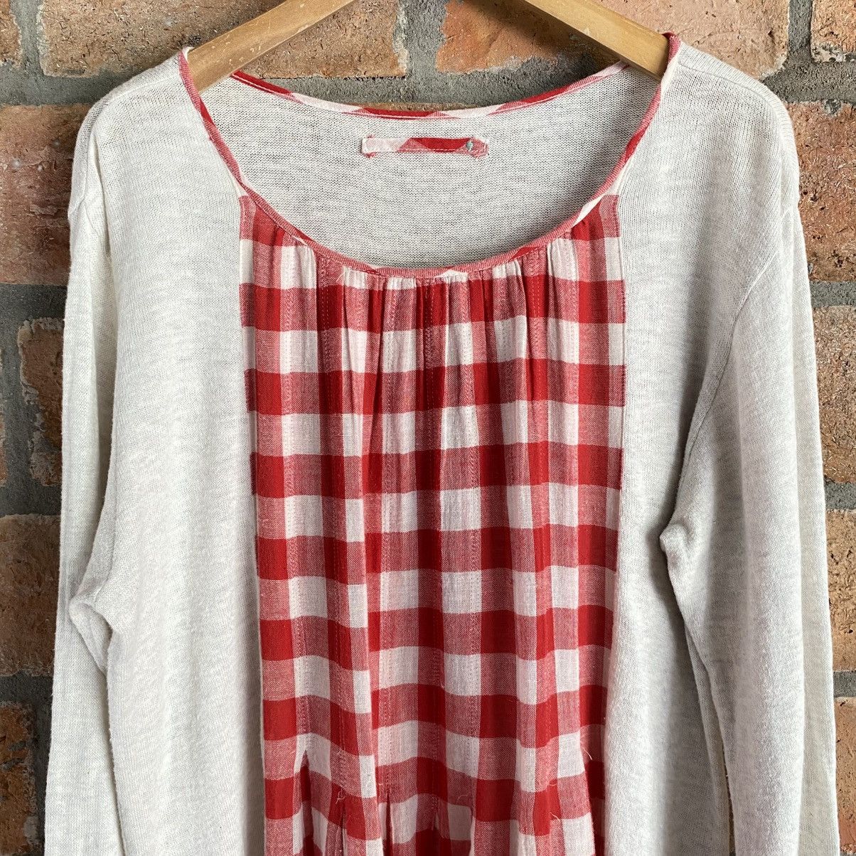 45rpm Red Gingham Panel Long-Sleeve Dress Size XS / US 0-2 / IT 36-38 - 5 Thumbnail