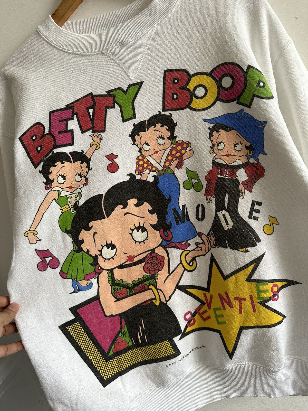 90'S Hanes Betty Boop character sweatshirt, made in USA, men's XL size, vintage /eaa479706