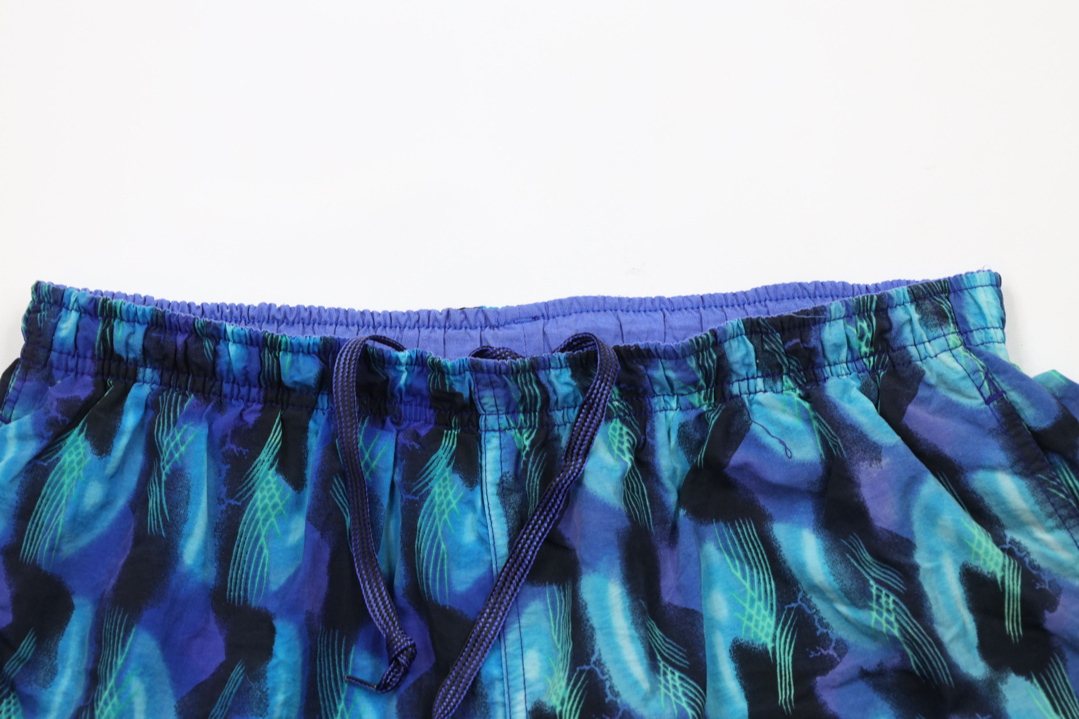 Speedo × Vintage Vintage 90s Speedo Spell Abstract Lined Shorts Swim Trunks Size US 32 / EU 48 - 2 Thumbnail