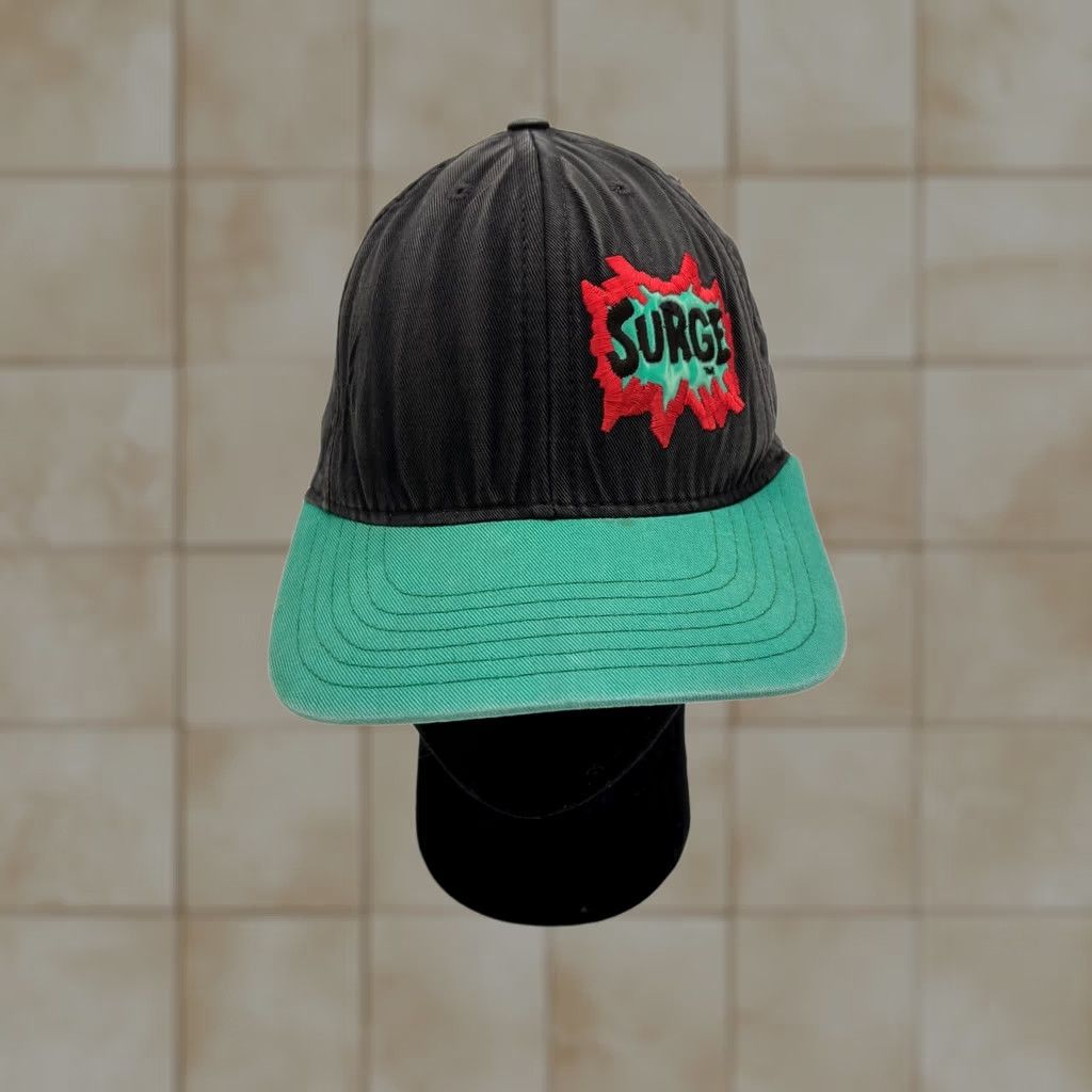 Vintage VINTAGE Surge Soda Baseball Cap Snapback Adjustable 90s Y2K Promo Mens Size ONE SIZE - 1 Thumbnail