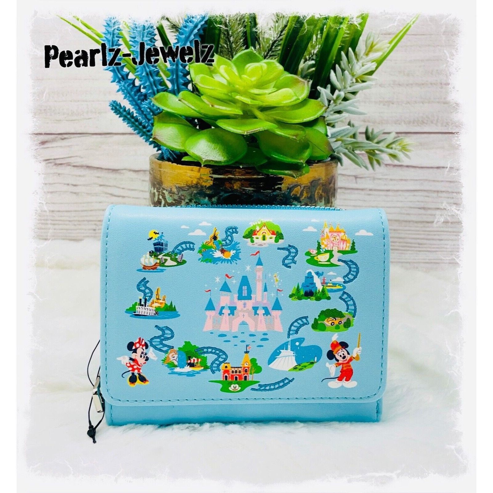 Disney Loungefly Disneyland 65th Anniversary Small Wallet - BoxLunc Size ONE SIZE - 1 Thumbnail