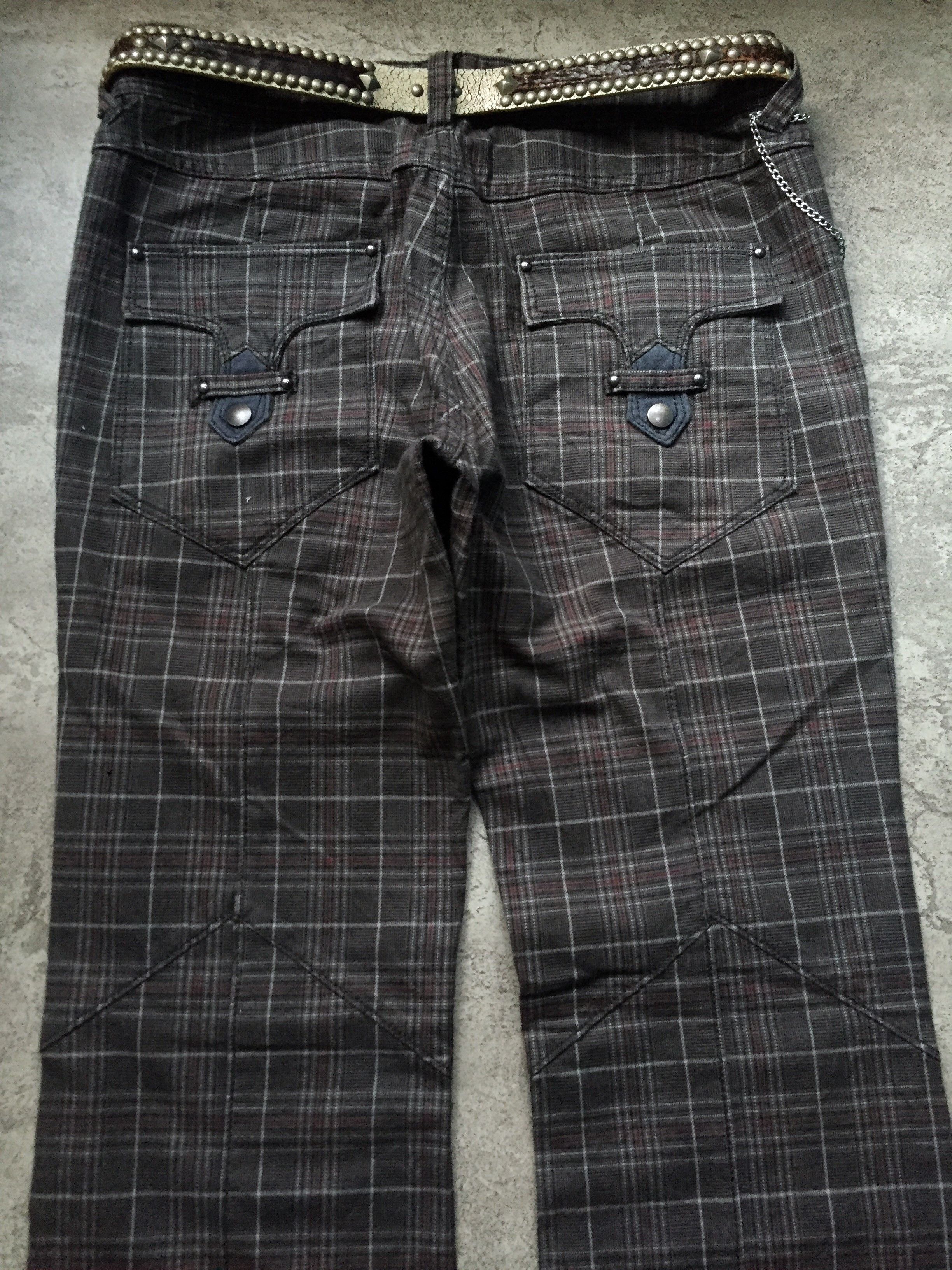 Nicole Club NCFM Flare Plaid Avant Garde Multi Pocket Pants Size US 33 - 5 Thumbnail