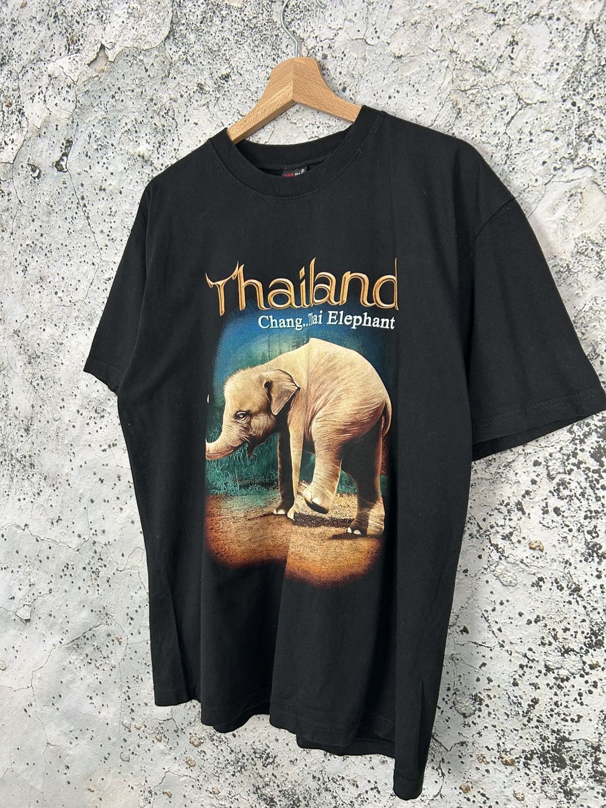 Vintage Vintage Thailand Elephant Graphic Tee 90s Baggy Rap Skate Size US L / EU 52-54 / 3 - 2 Thumbnail