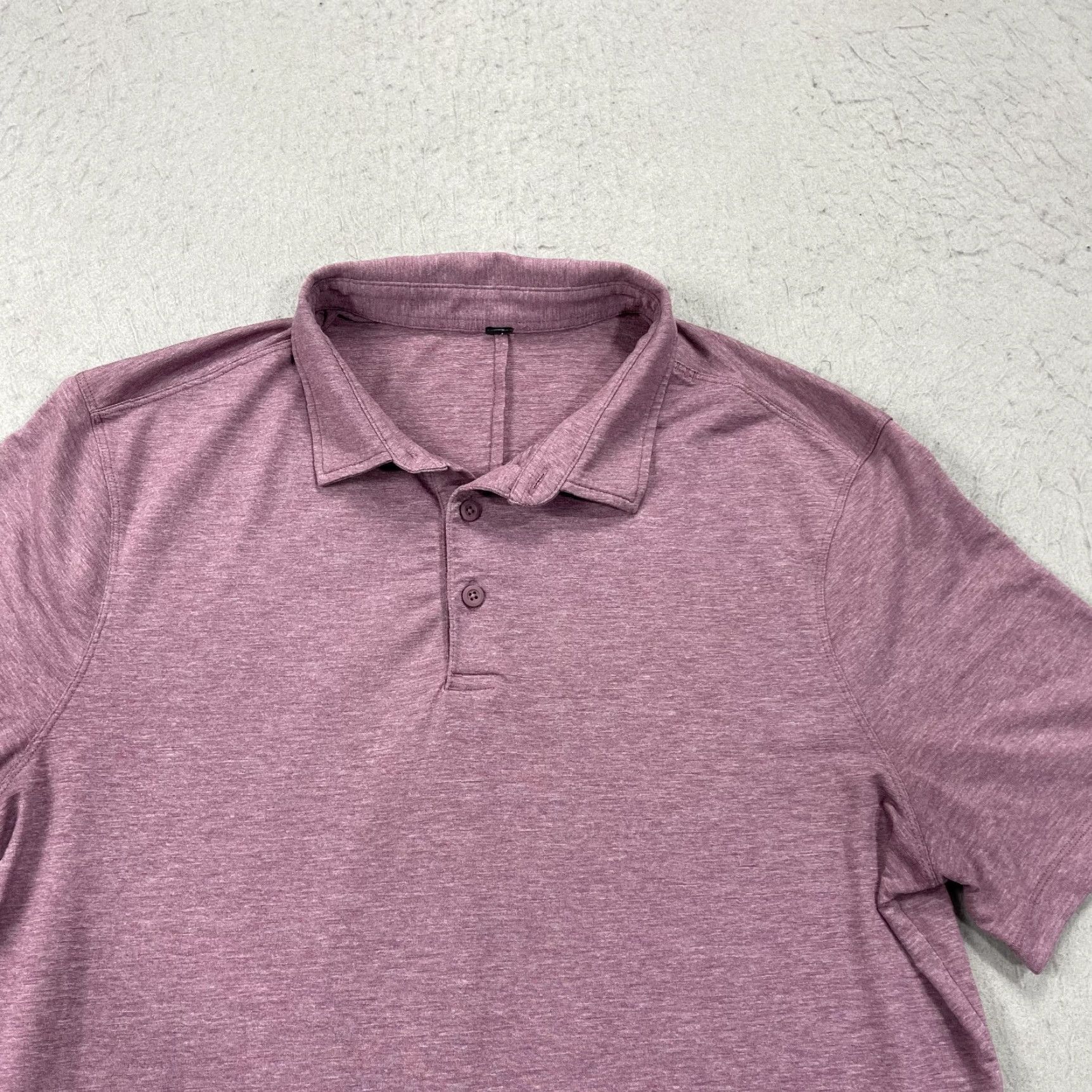 Lululemon Lululemon Polo Shirt Mens Large Red Pink Evolution Short Sleeve Golf Logo Shirt Size US L / EU 52-54 / 3 - 3 Thumbnail