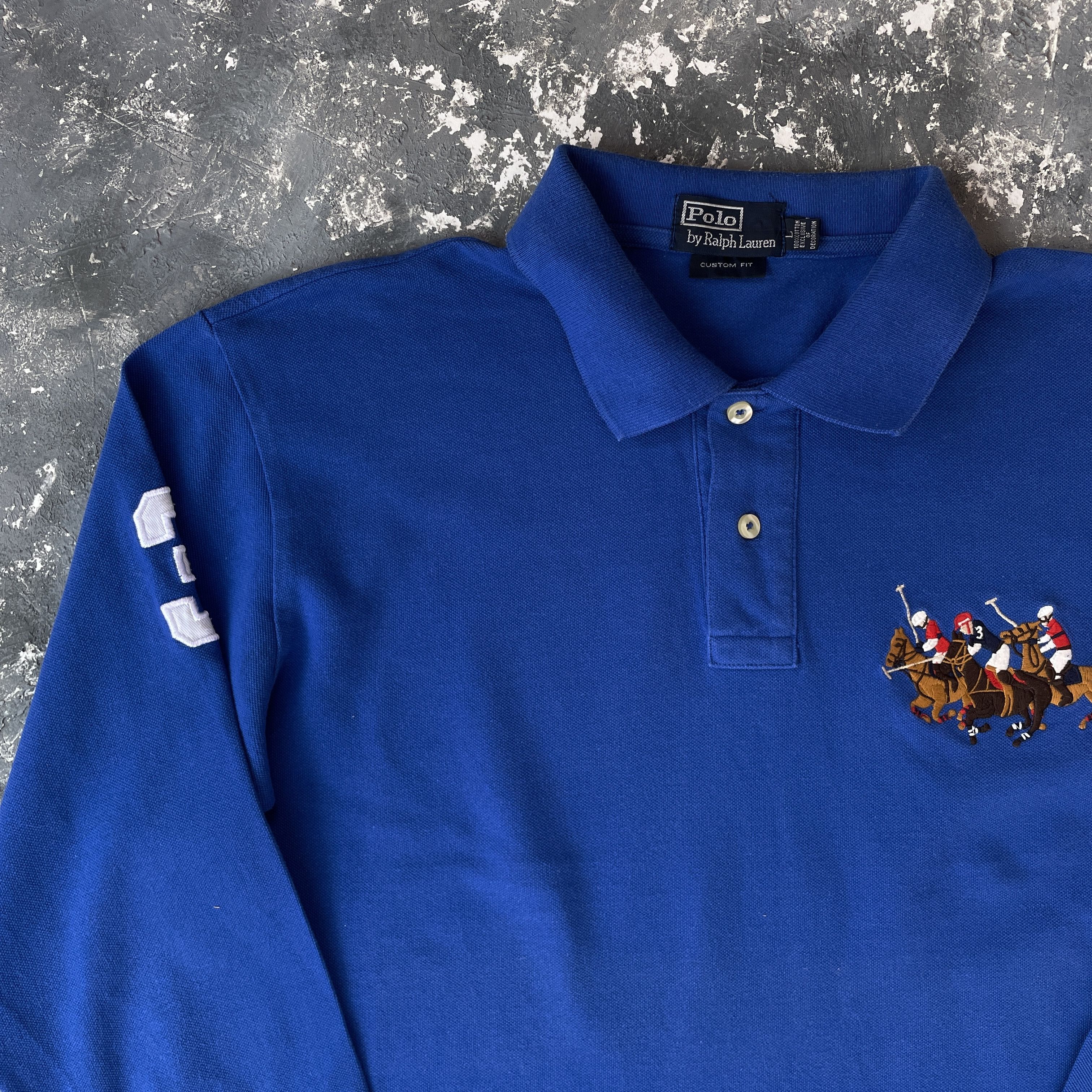 Polo Ralph Lauren × Ralph Lauren × Vintage vintage ralph lauren chief keef polo longsleeve shirt Size US L / EU 52-54 / 3 - 3 Thumbnail