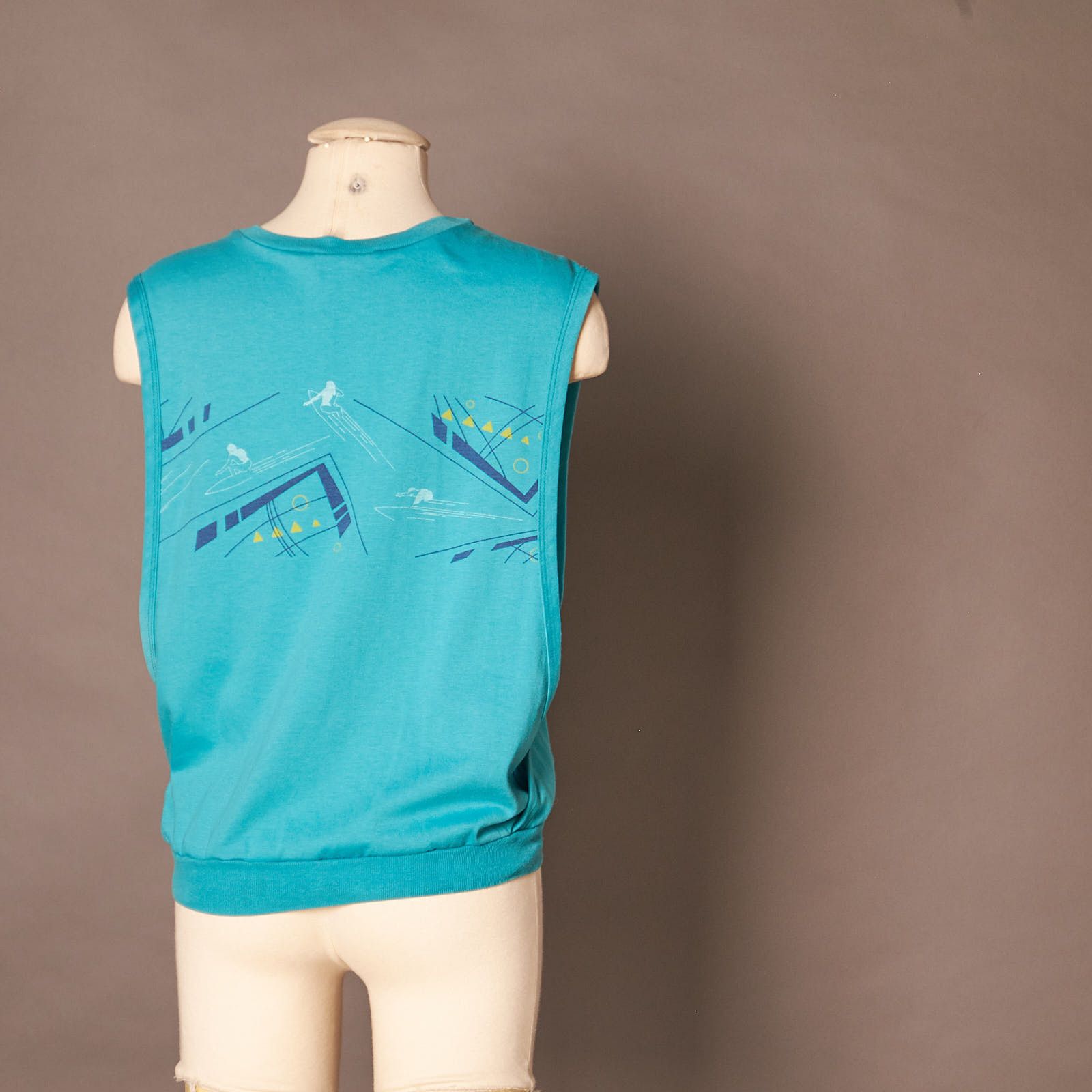 Ocean Pacific 1980s Ocean Pacific Open No Sleeve Surf Shirt Size US M / EU 48-50 / 2 - 3 Thumbnail