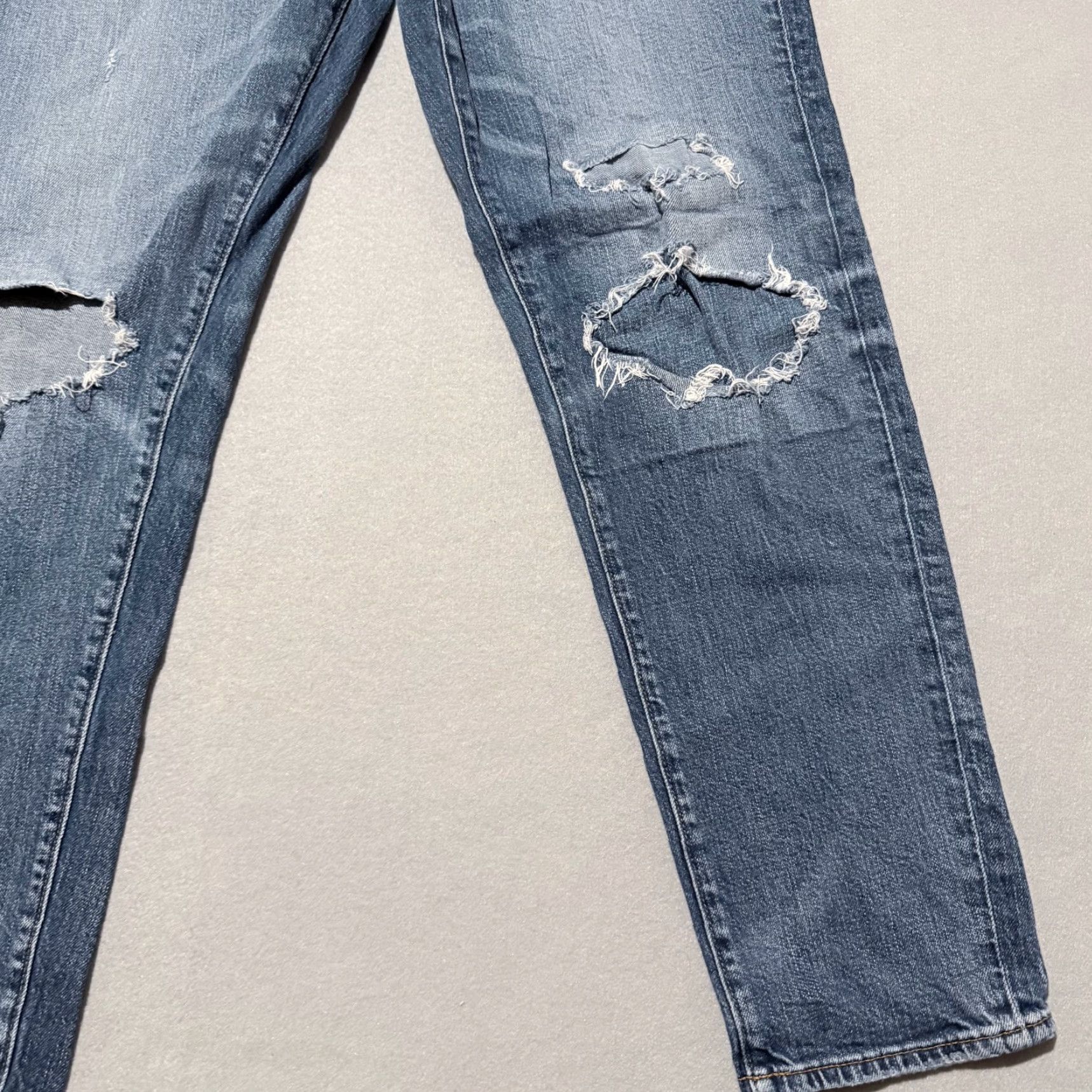 American Eagle Outfitters American Eagle Jeans Men's Blue Denim Stretch Distressed Relaxed Slim - 34x32 Jeans Size US 34 / EU 50 - 6 Thumbnail