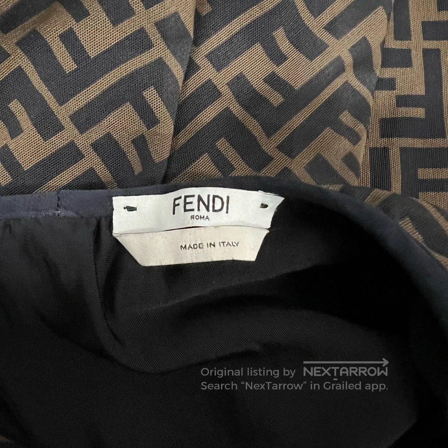 Fendi Fendi FF Logo Print Long Skirt. Size 41" - 4 Thumbnail