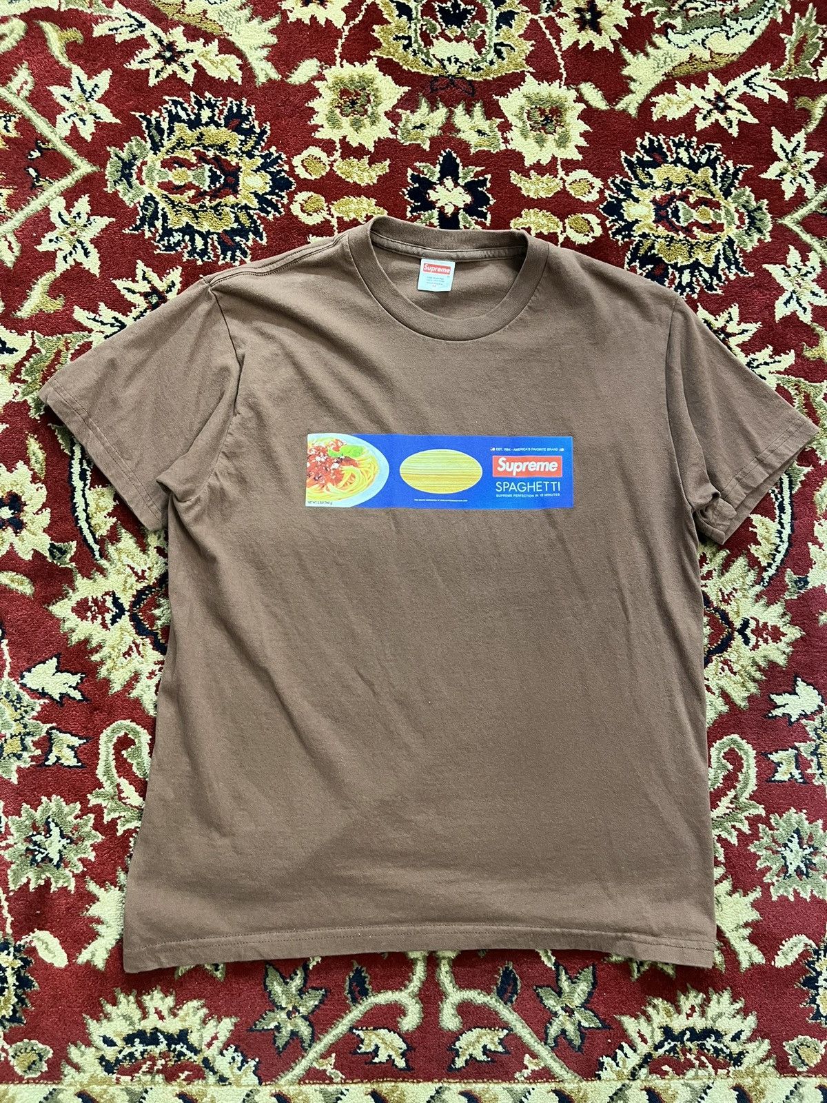 Supreme Supreme Spaghetti Tee (Brown) Size US M / EU 48-50 / 2 - 1 Preview