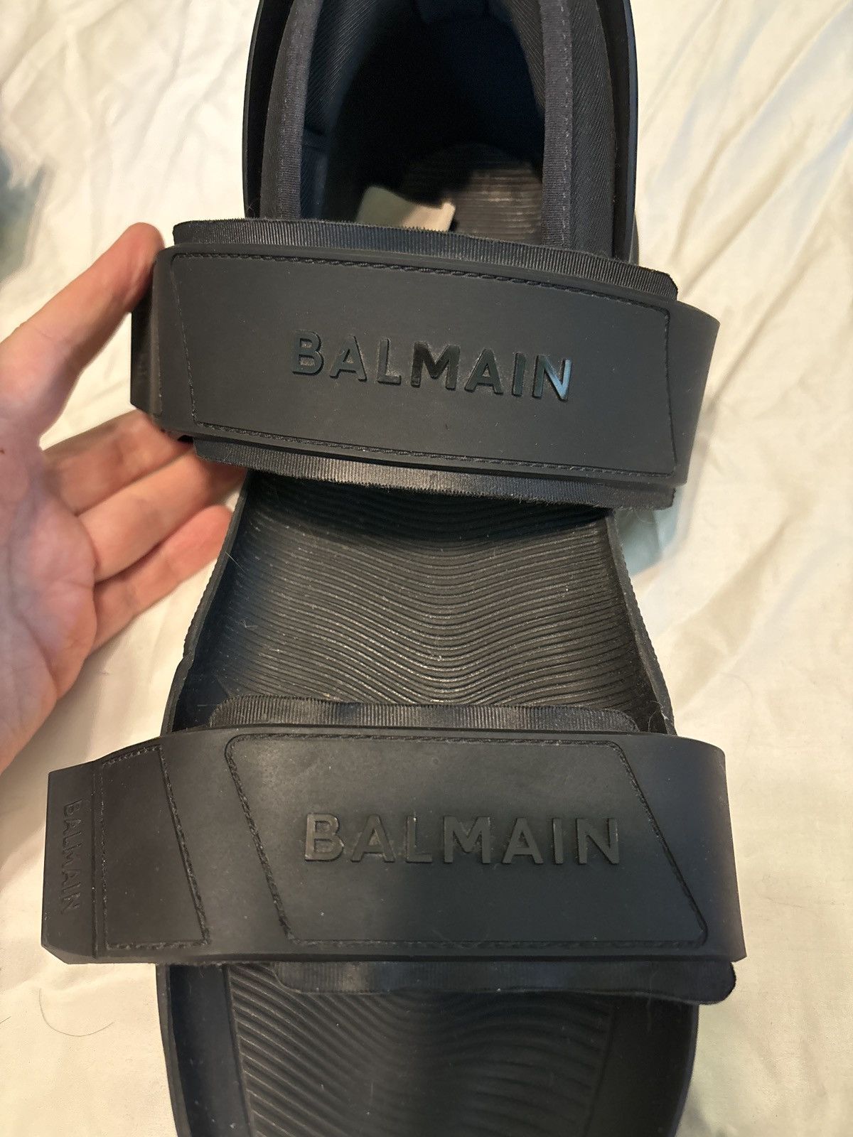Balmain Used Balmain B-Bold open toe sandals unisex US 10 Size US 10 / IT 40 - 10 Thumbnail