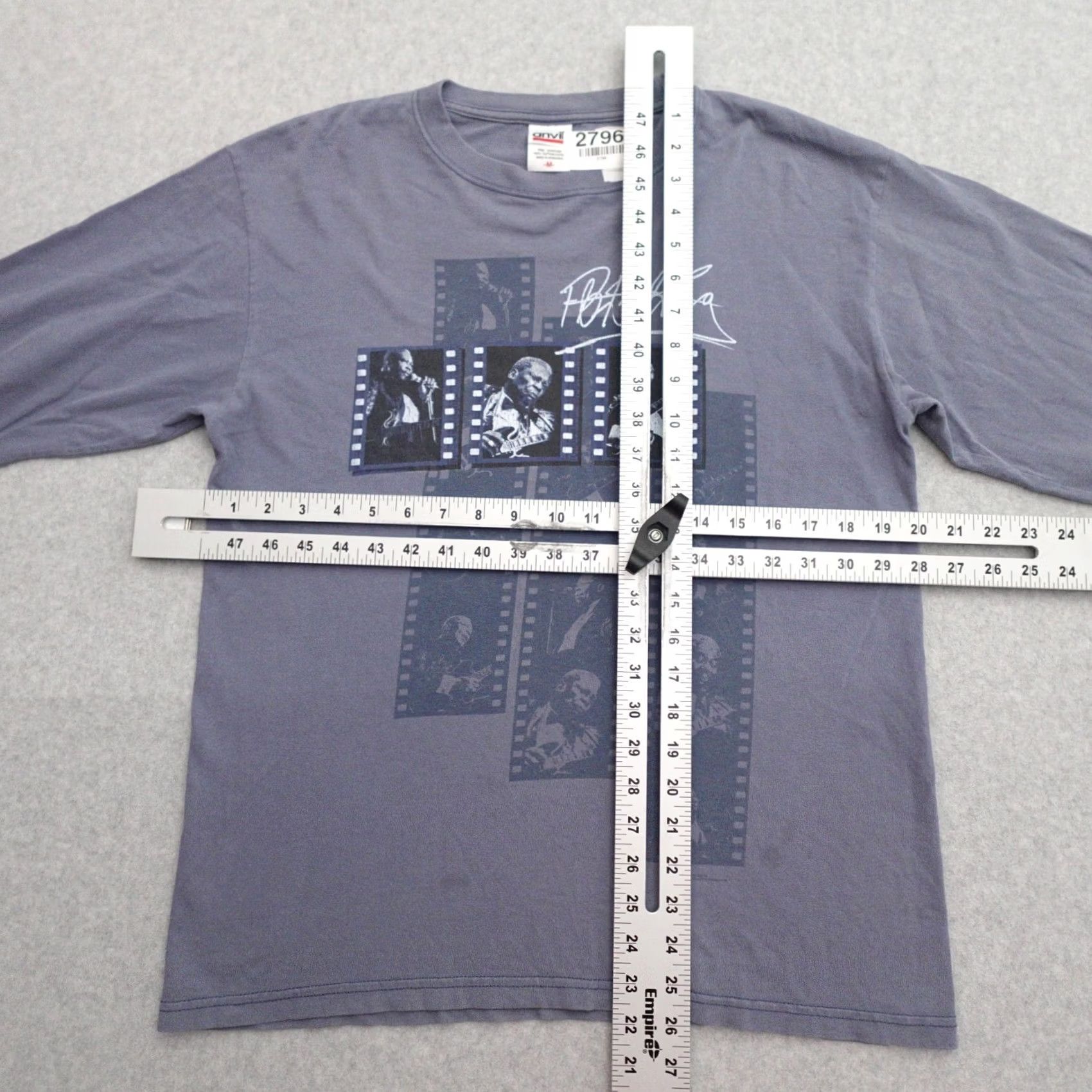 Anvil BB King Shirt Adult Size Medium Long Sleeve Live On Tour 2008 King Of The Blues Size US M / EU 48-50 / 2 - 4 Thumbnail
