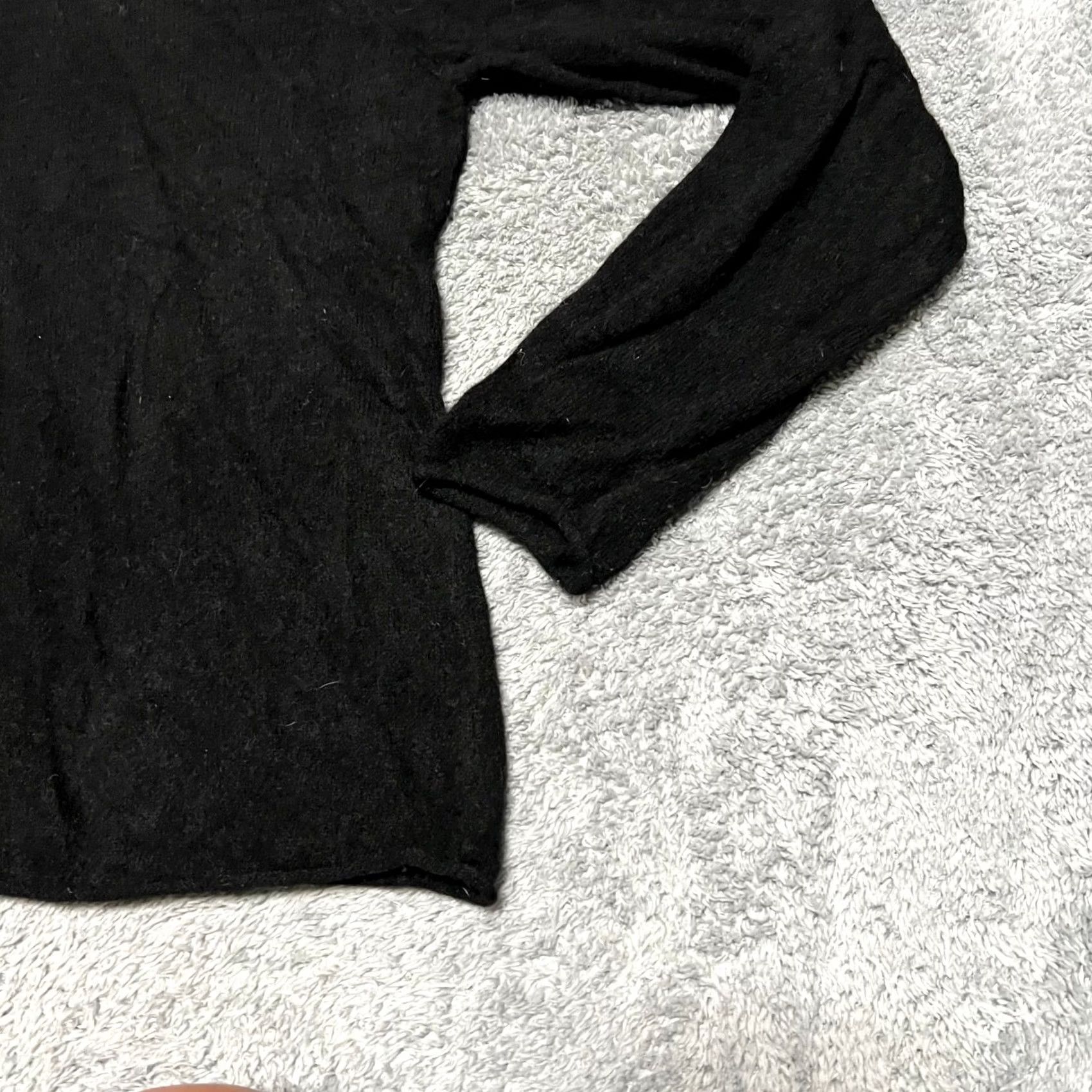 Vintage Magaschoni Sweater Womens Large Petite Black 100% Cashmere Turtleneck Pullover PL Petite Women Mens? Size L / US 10 / IT 46 - 2 Thumbnail