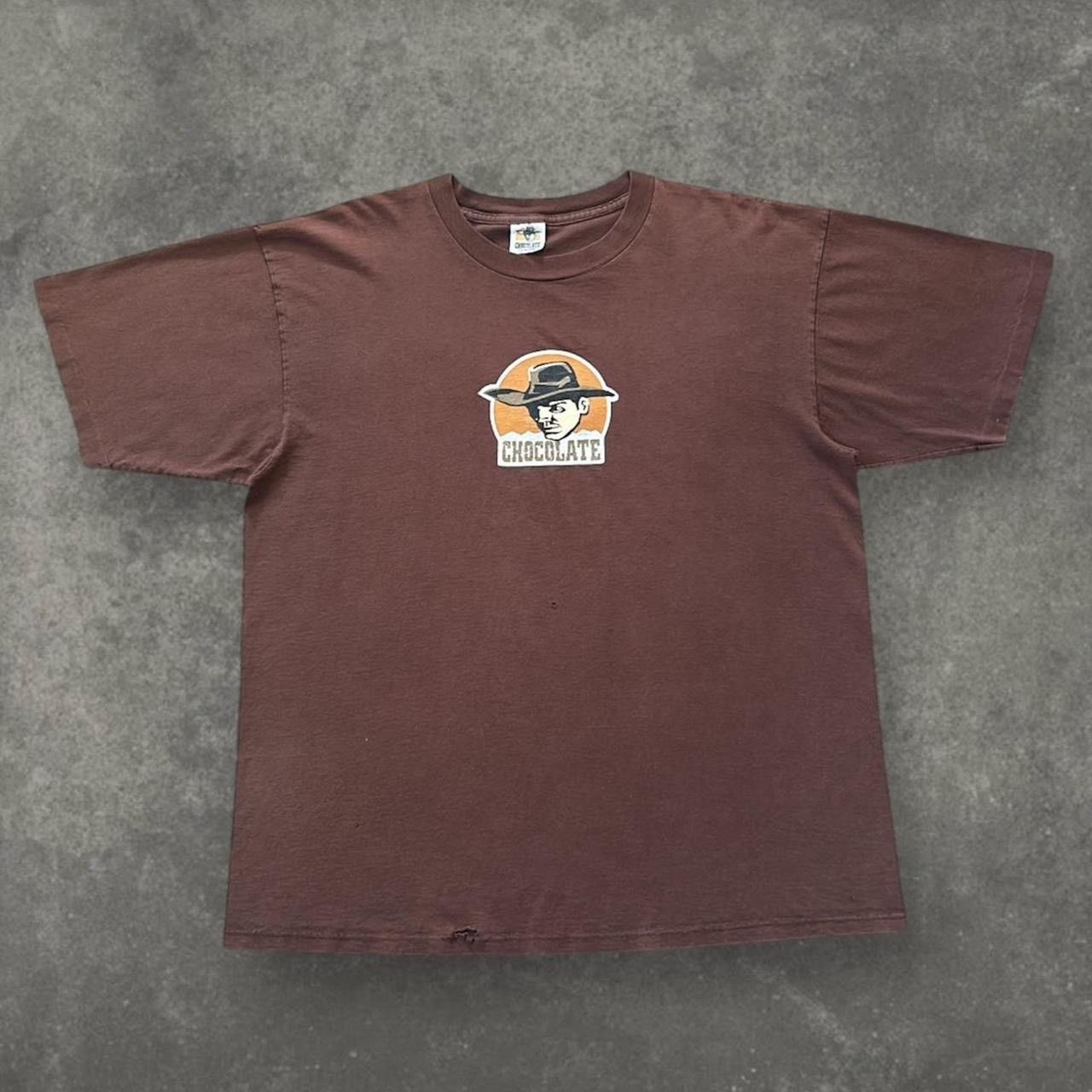 Vintage 90s brown chocolate skateboards t-shirt