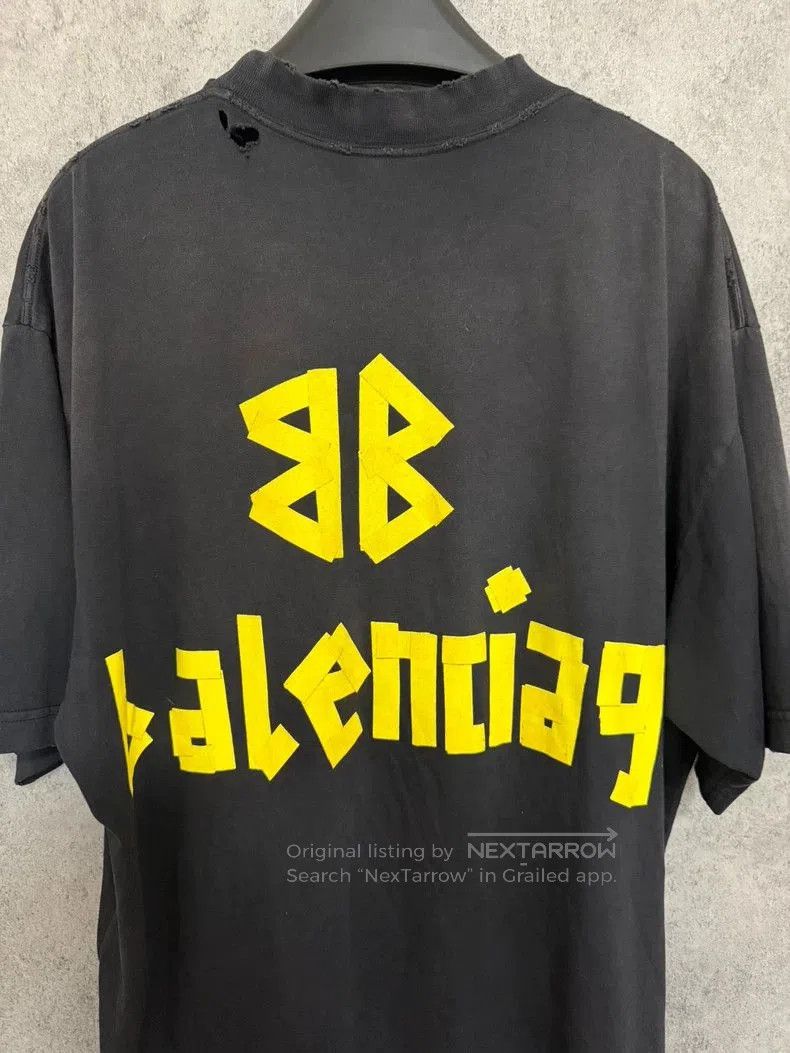 Balenciaga Balenciaga Men's Black Tape Short Sleeve. Size US S / EU 44-46 / 1 - 6 Thumbnail