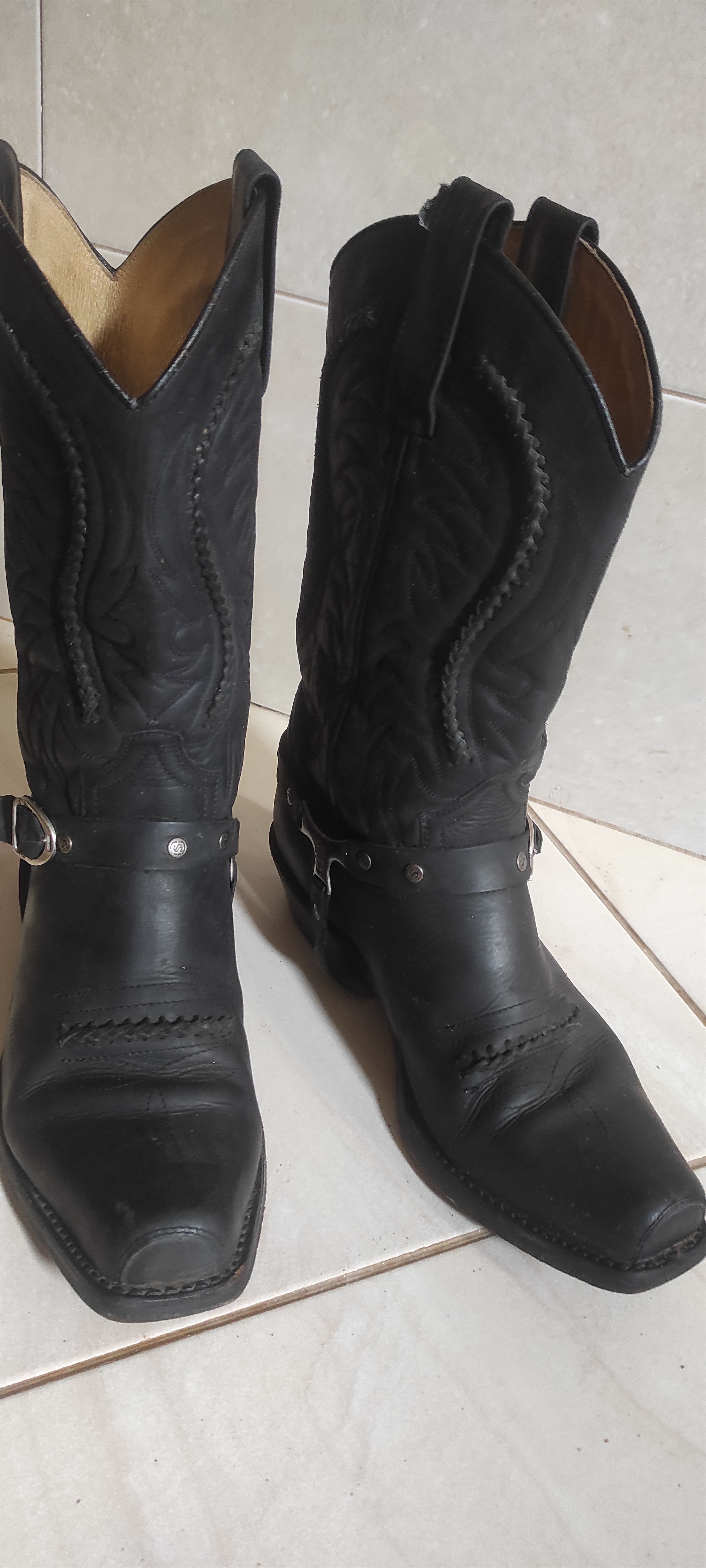 Sendra Sendra Biker Western Boots Santiags Square Toe Size US 8.5 / EU 41-42 - 17 Thumbnail