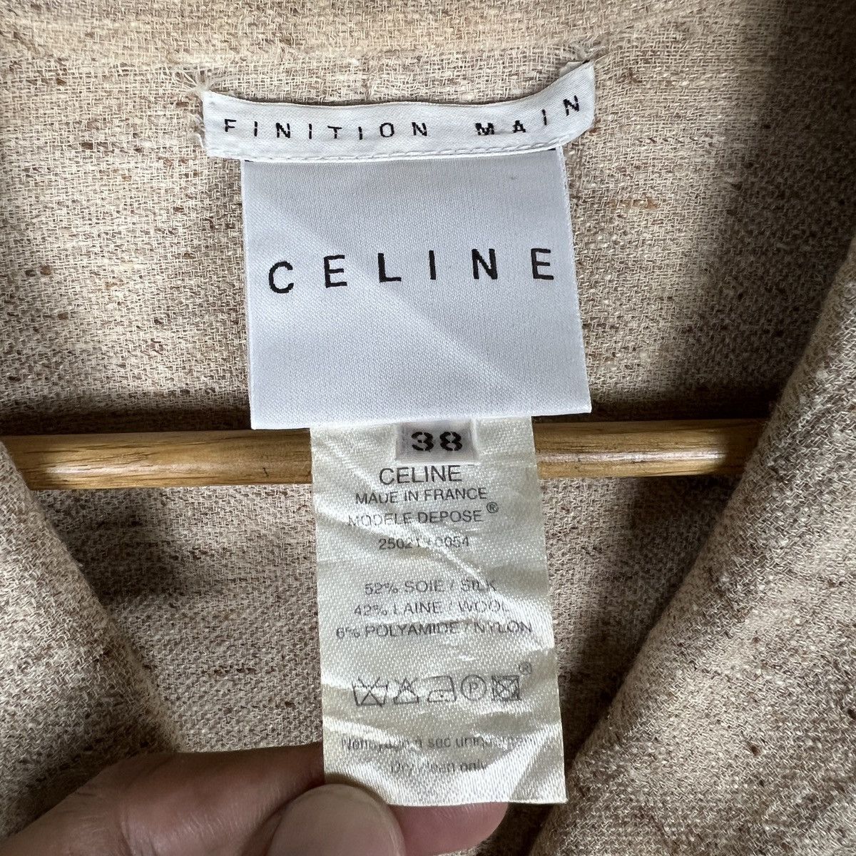 Celine 🔥 Celine Paris Finition Main Jacket Made In France Size 38 Size XS / US 0-2 / IT 36-38 - 12 Thumbnail