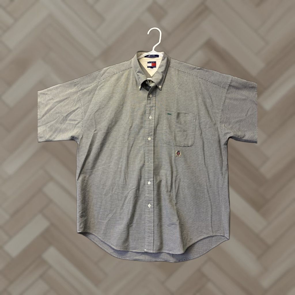 Tommy Hilfiger Vintage Tommy Hilfiger button Shirt Logo Long Sleeve Large 108-18 Size US L / EU 52-54 / 3 - 1 Thumbnail