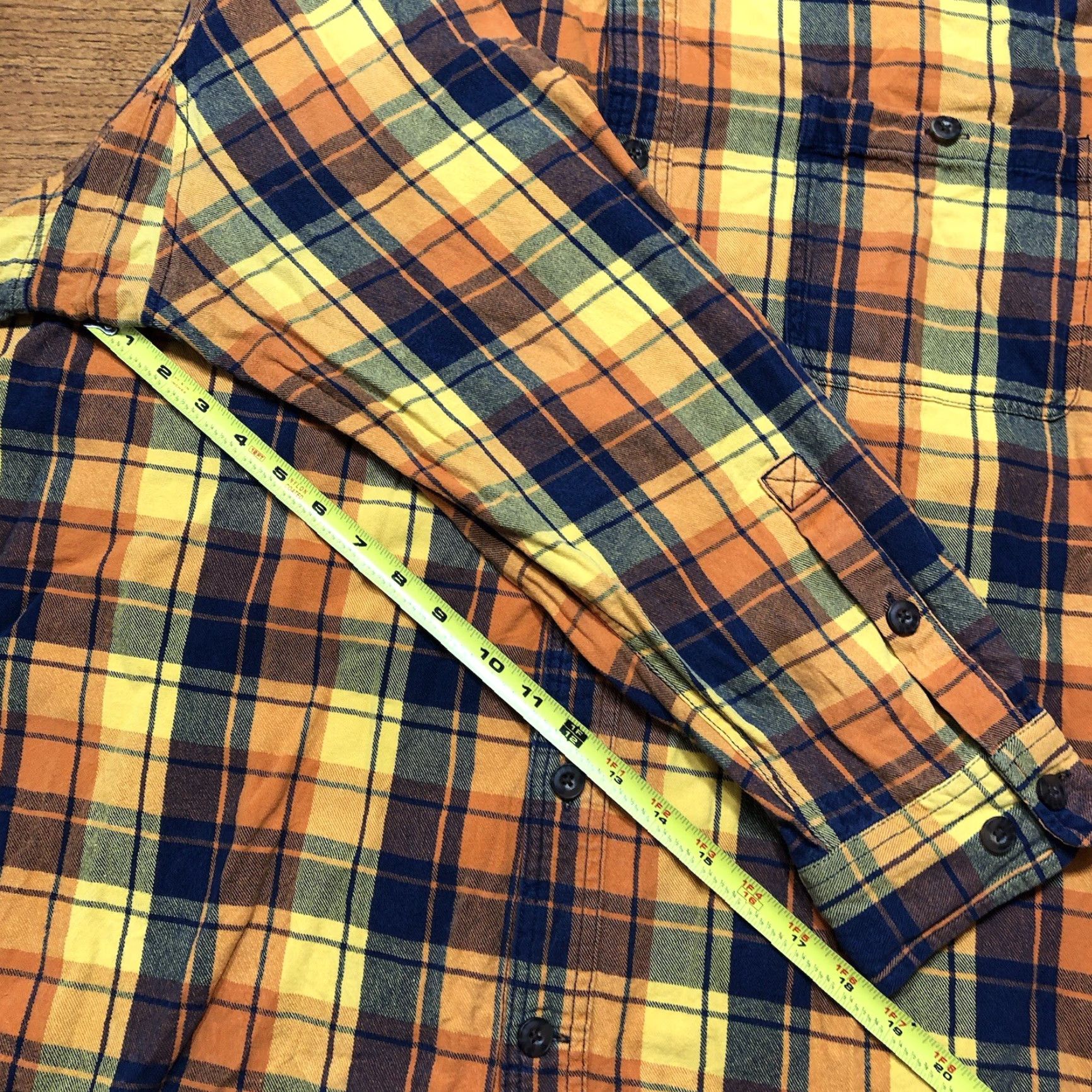 Vintage Duluth Mens Button-Down Shirt Plaid Long Sleeve Yellow 3XL Regular Size US XXL / EU 58 / 5 - 8 Thumbnail
