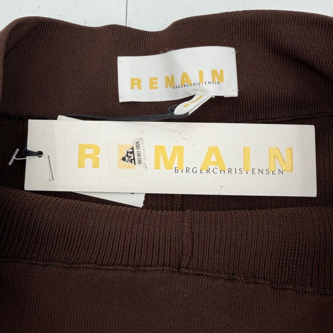 REMAIN Birger Christensen NWT REMAIN Birger Christensen Solaima Brown Flare Pants Size 28" / US 6 / IT 42 - 15 Thumbnail