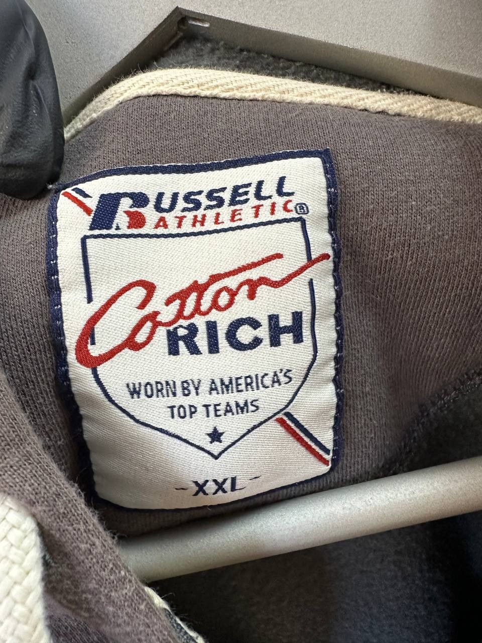 Russell Athletic Russell Athletic Full Zip Hoodie Vintage Sunfaded Brown Rich Size US XXL / EU 58 / 5 - 12 Thumbnail